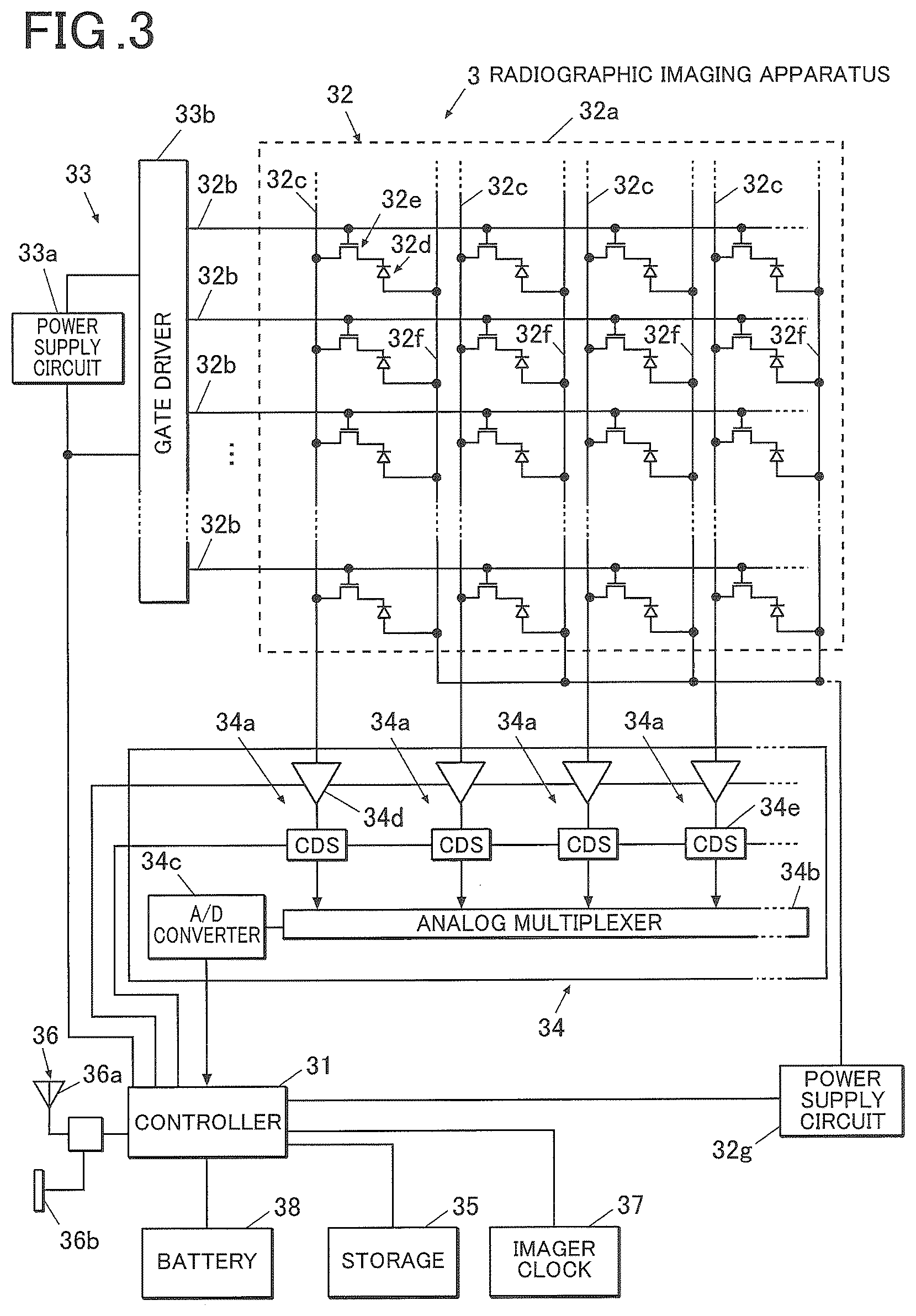 Patent US12310780 Figure 2 – Radiographic imaging system