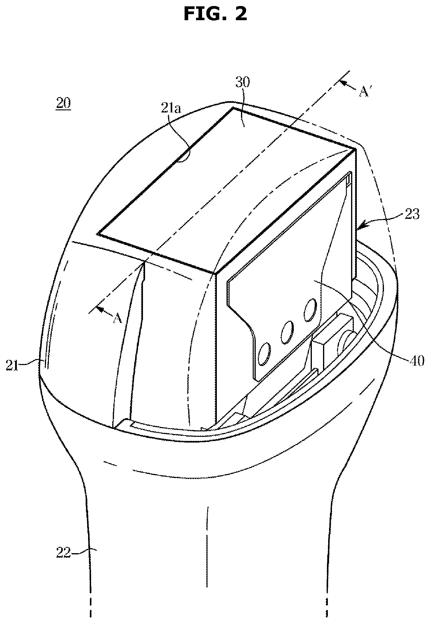 Patent US12310784 Figure 2 – Ultrasonic probe
