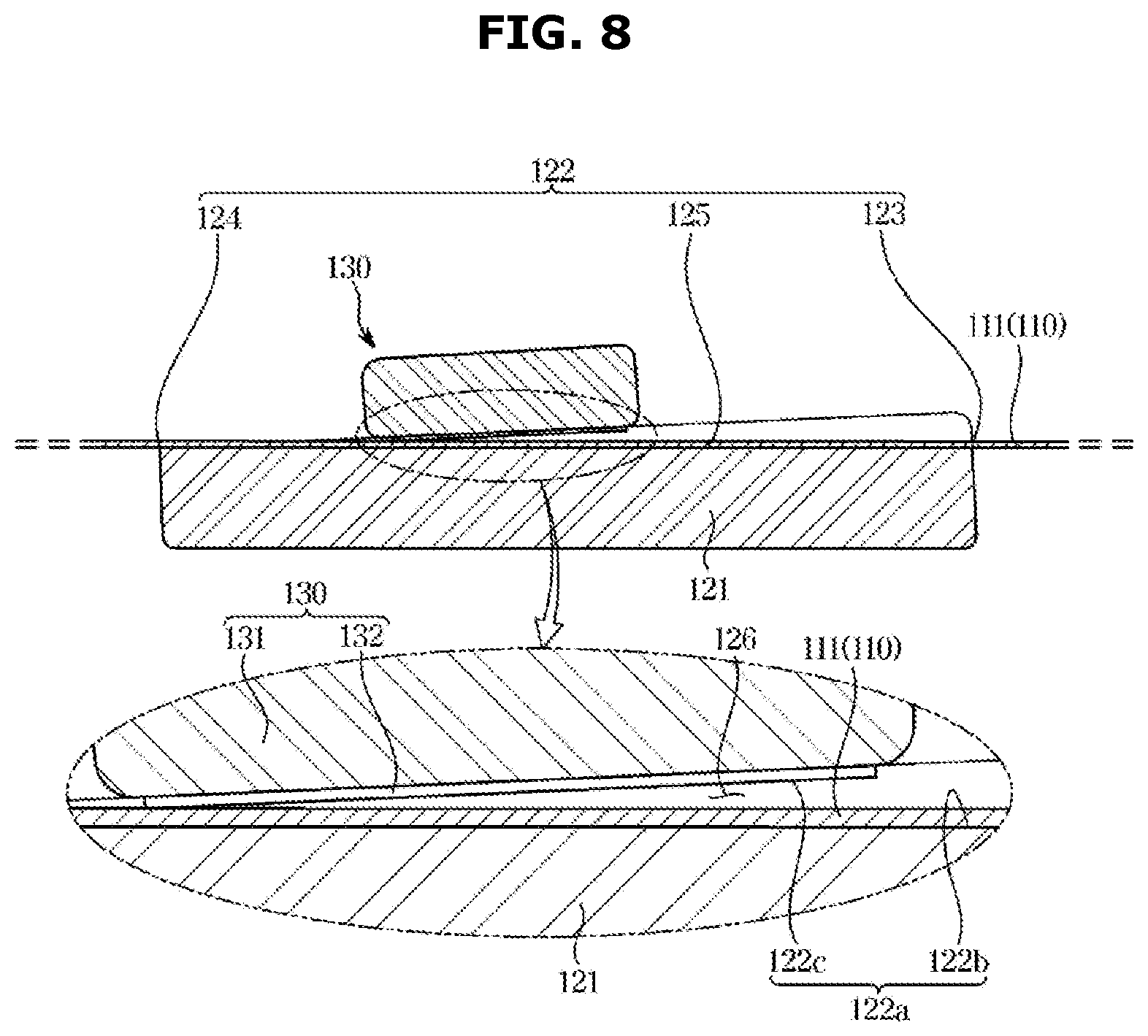 Patent US12310784 Figure 8 – Ultrasonic probe
