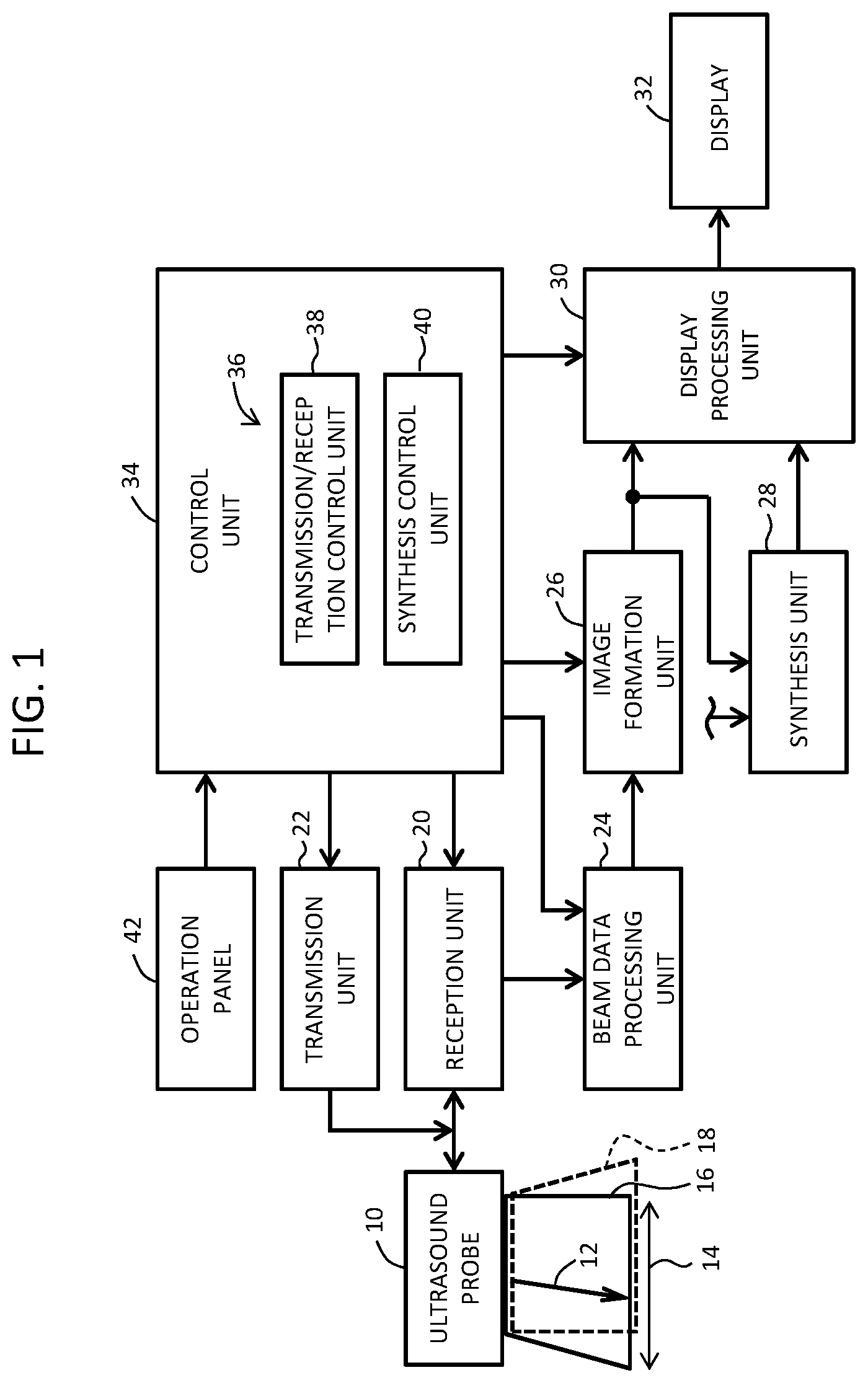 Patent US12310789 Figure 1 – Ultrasound diagnostic apparatus