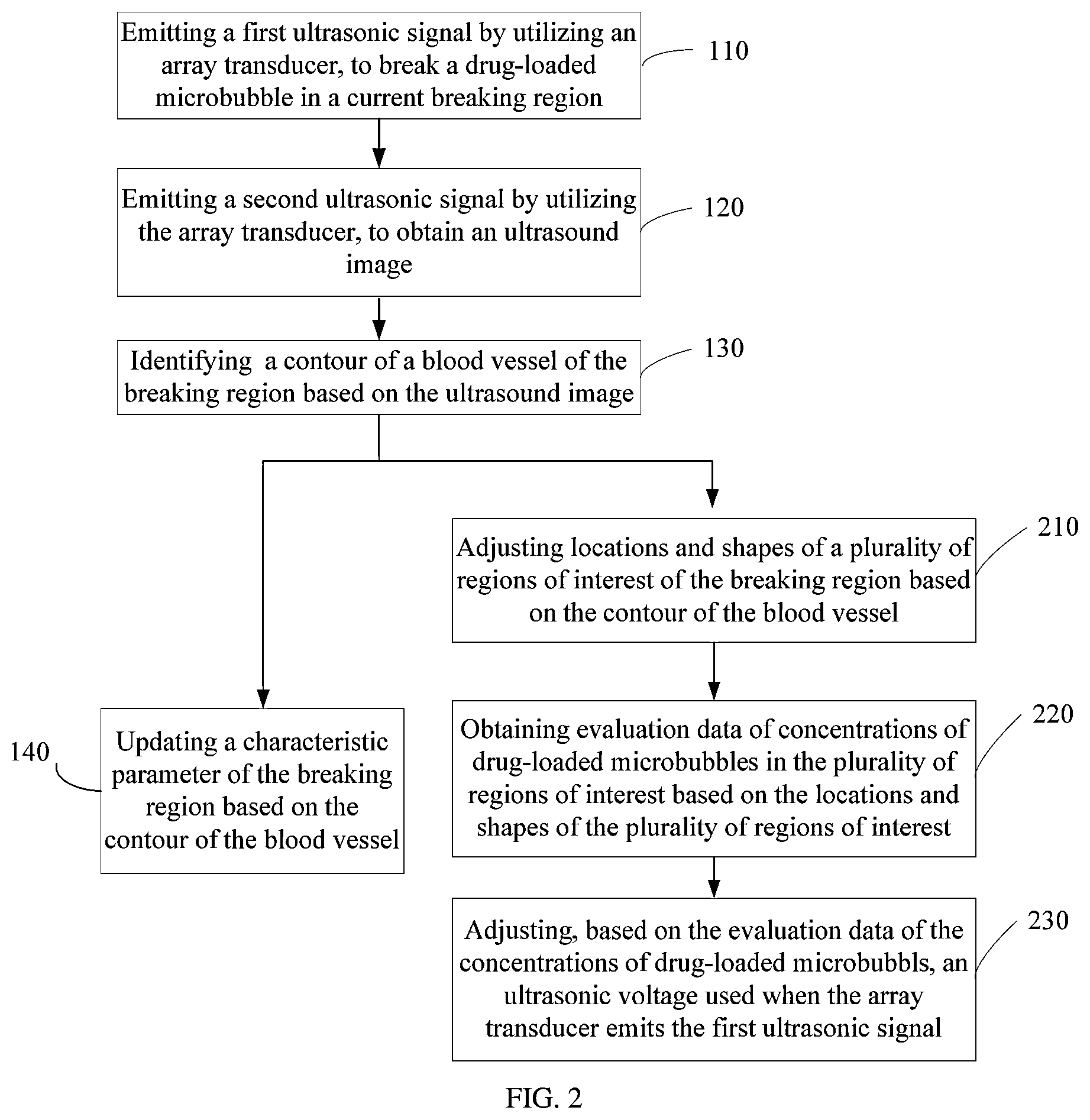Patent US12310792 Figure 2 – Ultrasound-guided drug-loaded microbubble delivery method and electronic device