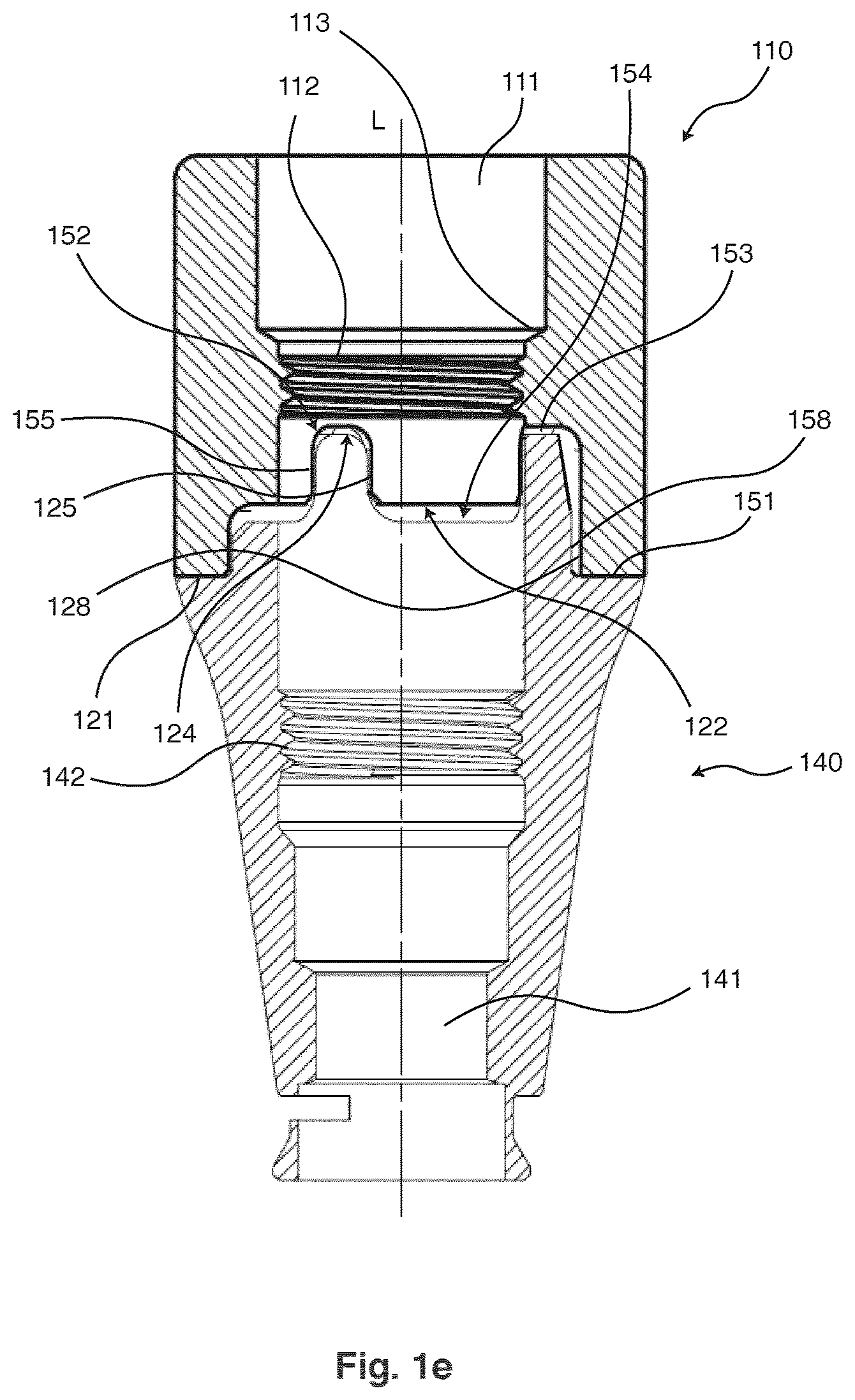 Patent US12310806 Figure 3 – Dental component with an interface