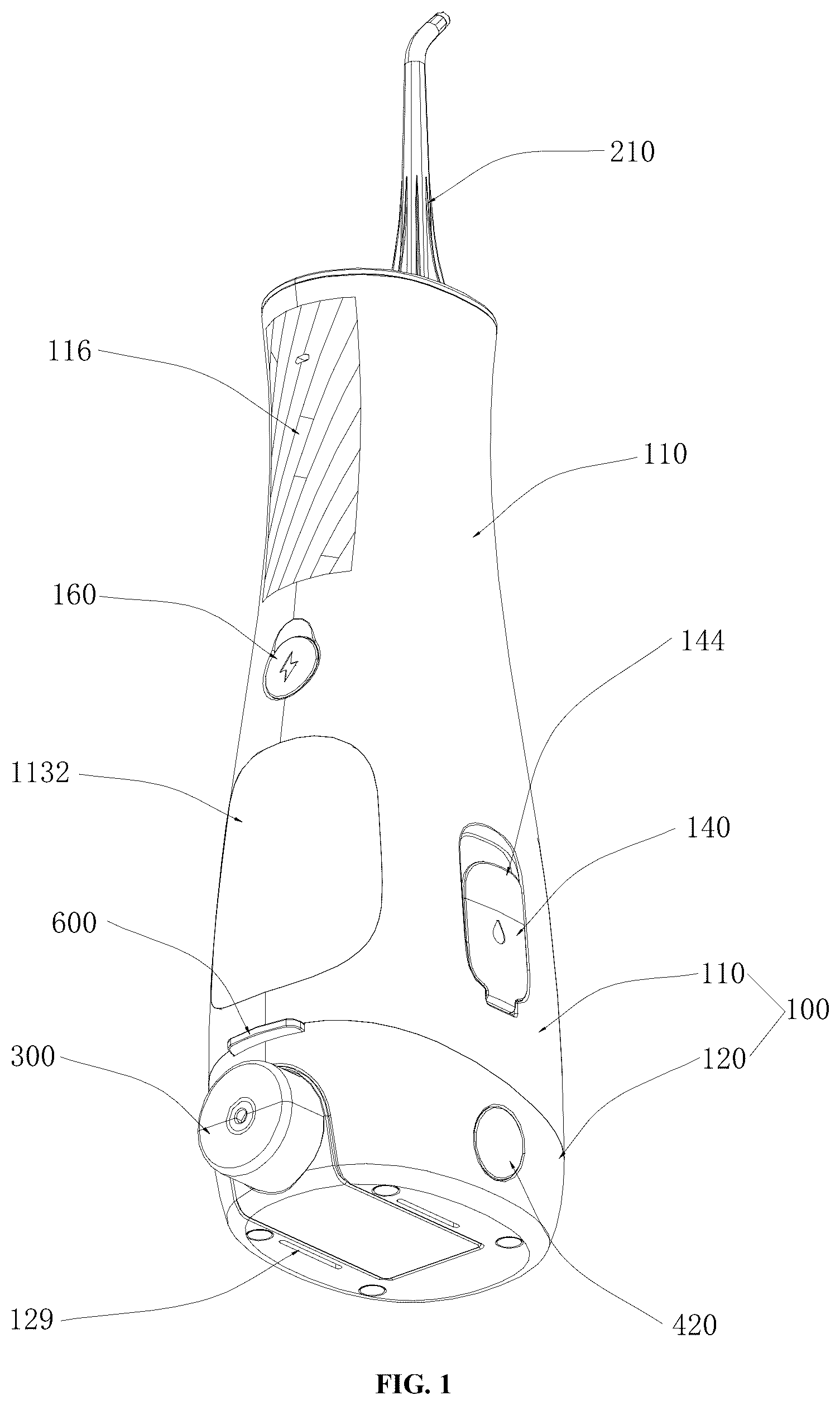 Patent US12310808 Figure 1 – Water flosser
