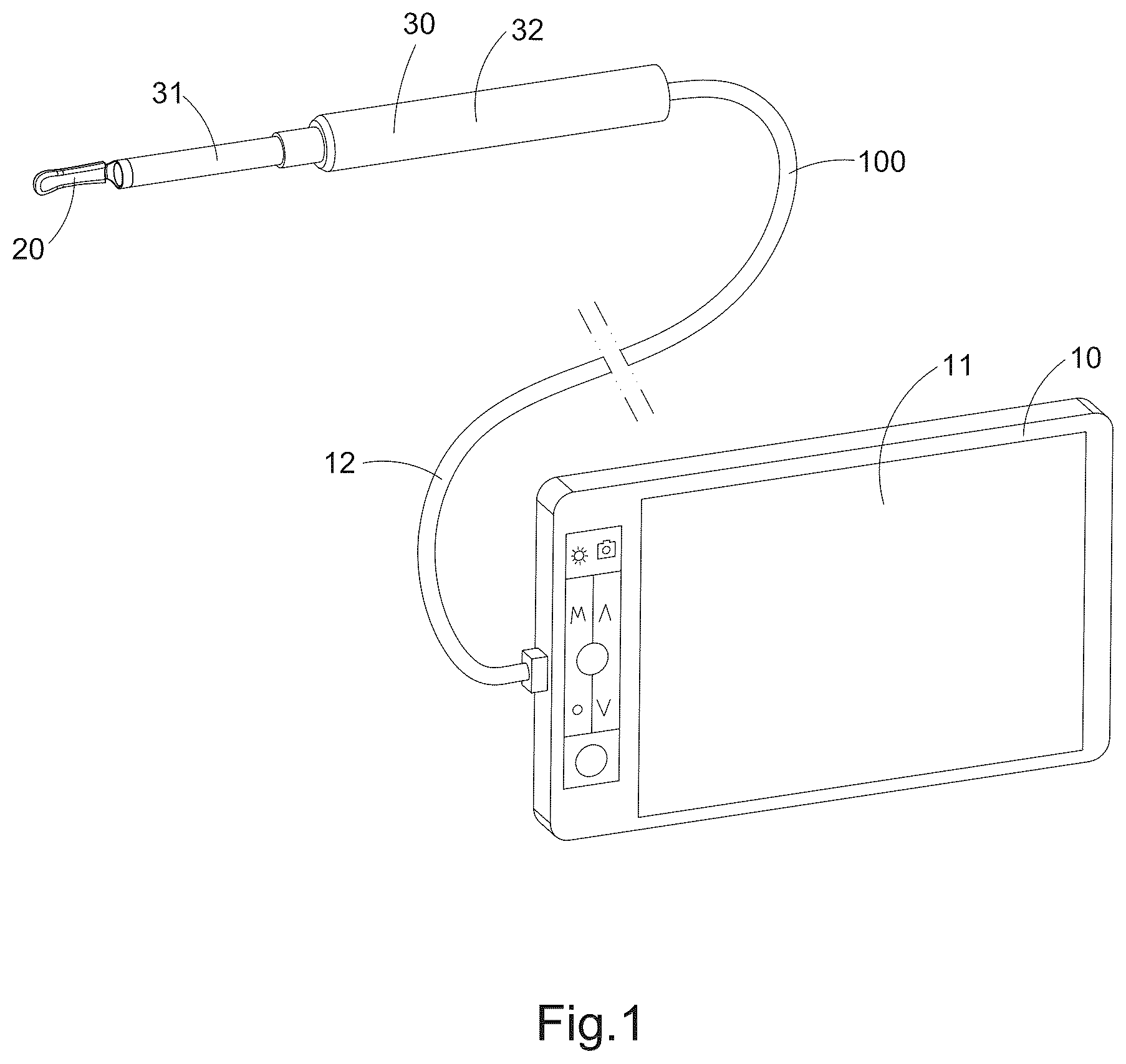 Patent US12310820 Figure 1 – Image processing method and operation interface for ear cleaning arrangement