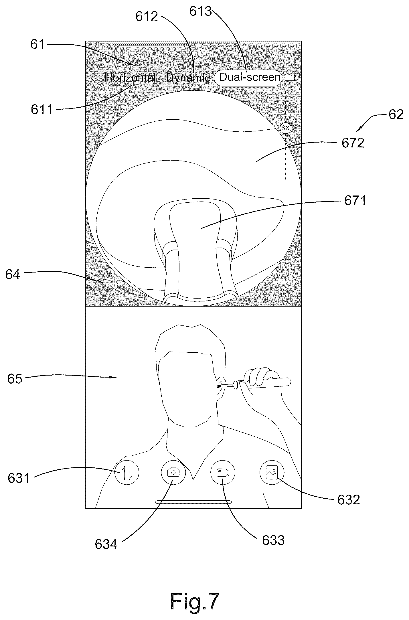 Patent US12310820 Figure 9 – Image processing method and operation interface for ear cleaning arrangement