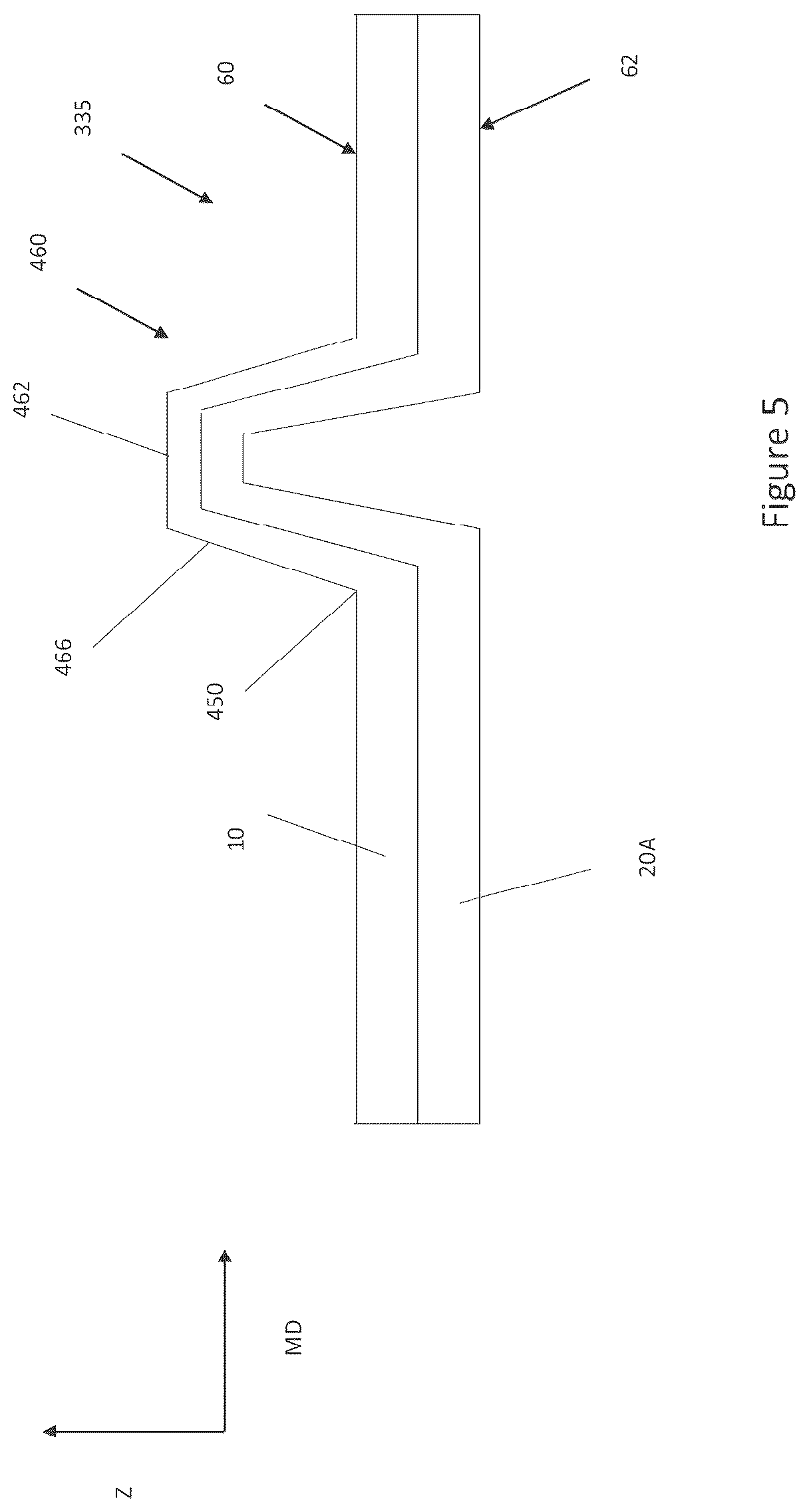 Patent US12310825 Figure 13 – Absorbent article with conforming features