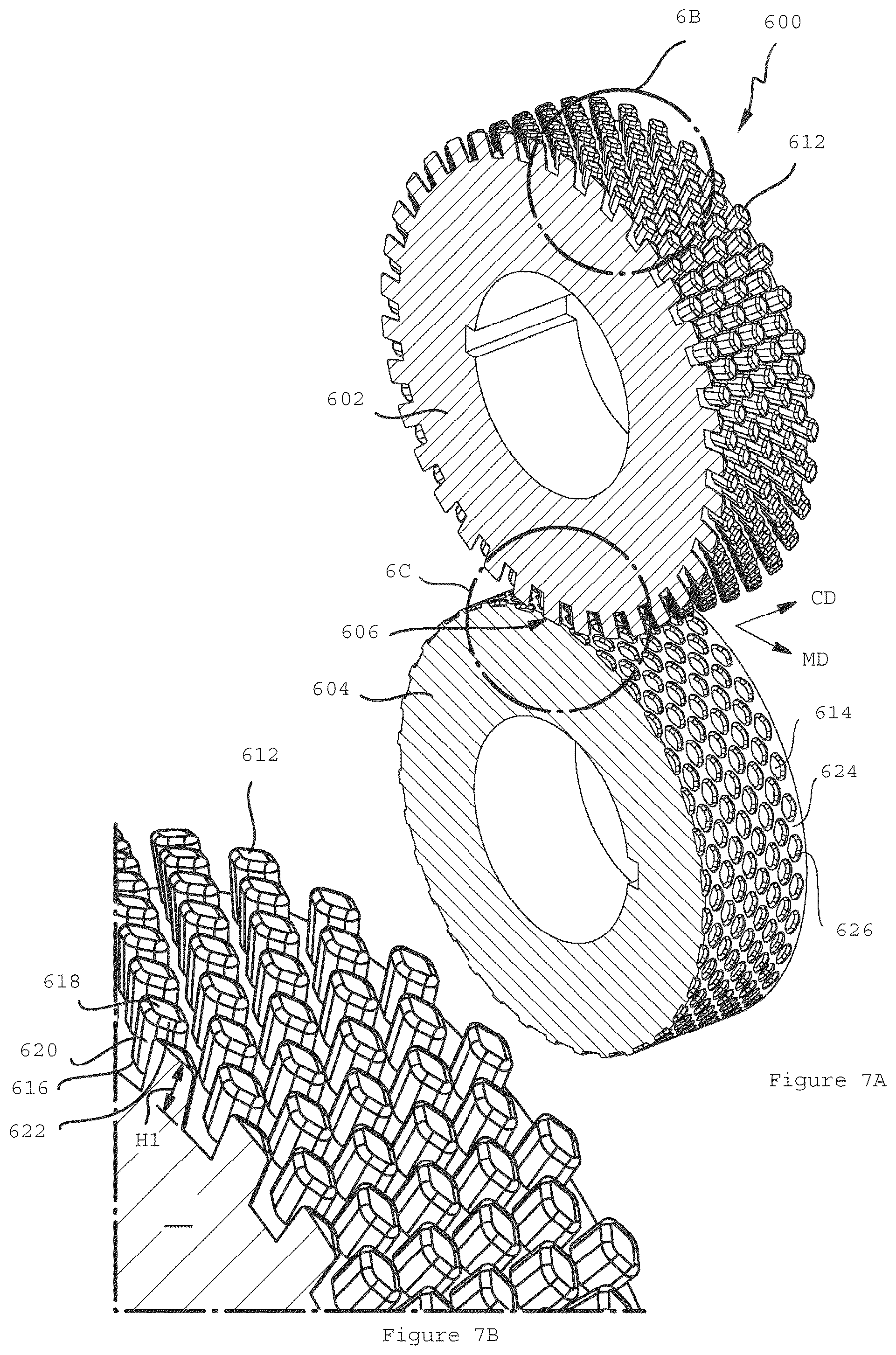 Patent US12310825 Figure 16 – Absorbent article with conforming features