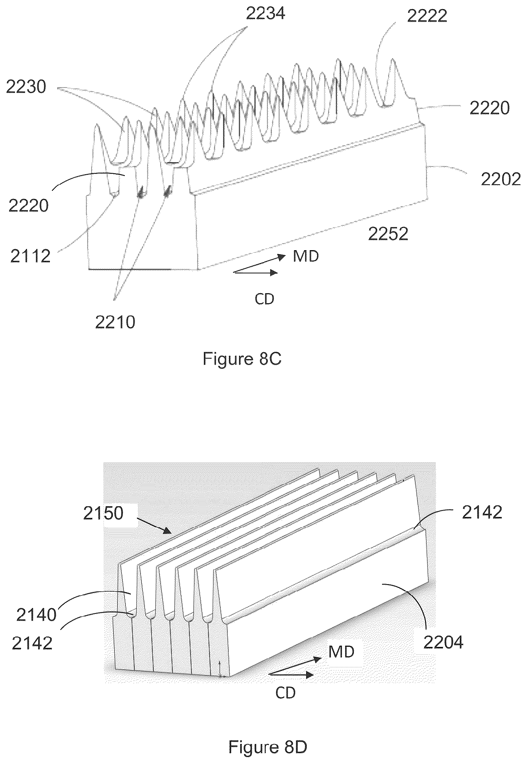 Patent US12310825 Figure 20 – Absorbent article with conforming features