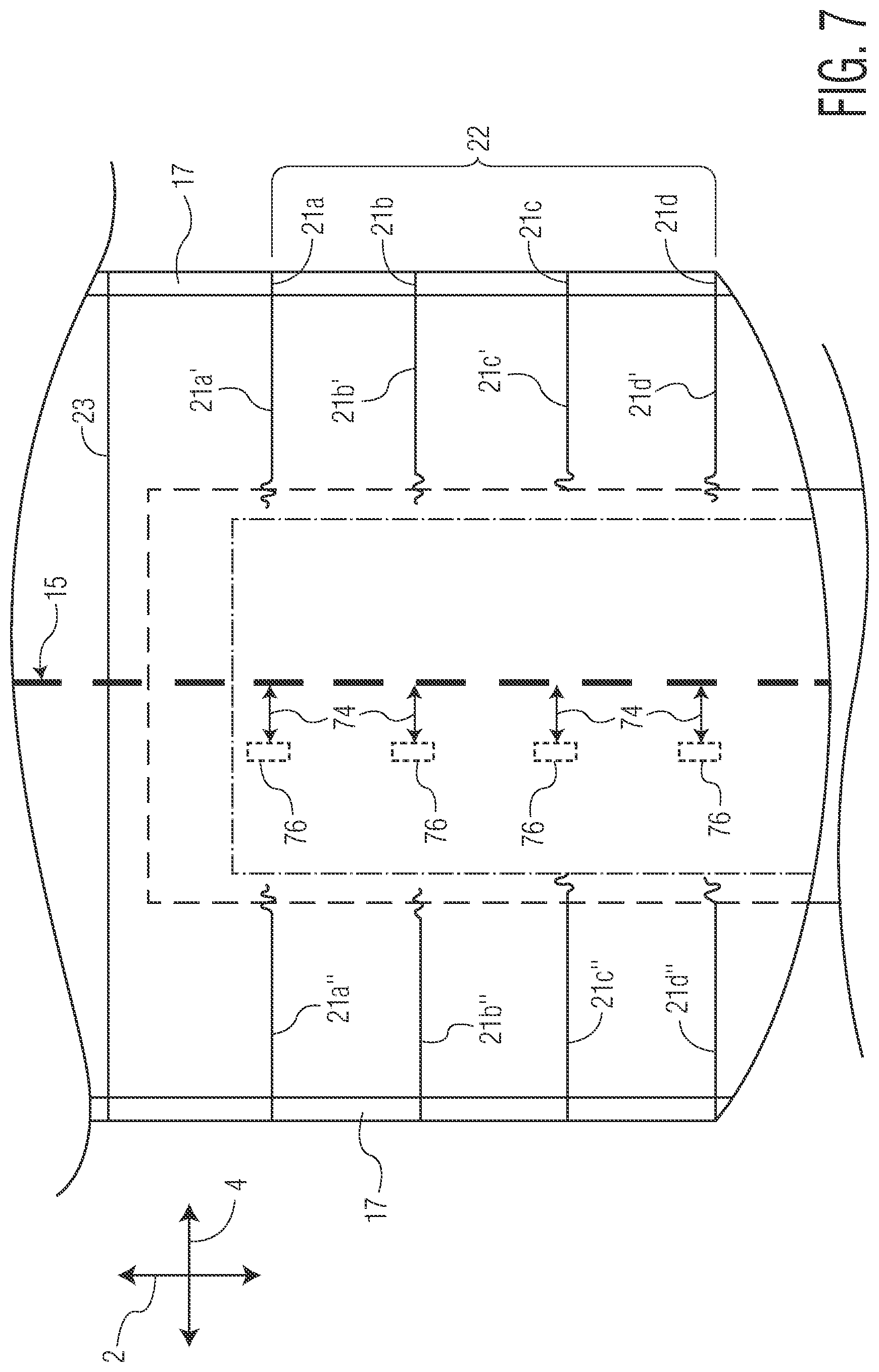 Patent US12310827 Figure 7 – Front or rear opening closed-sided absorbent articles