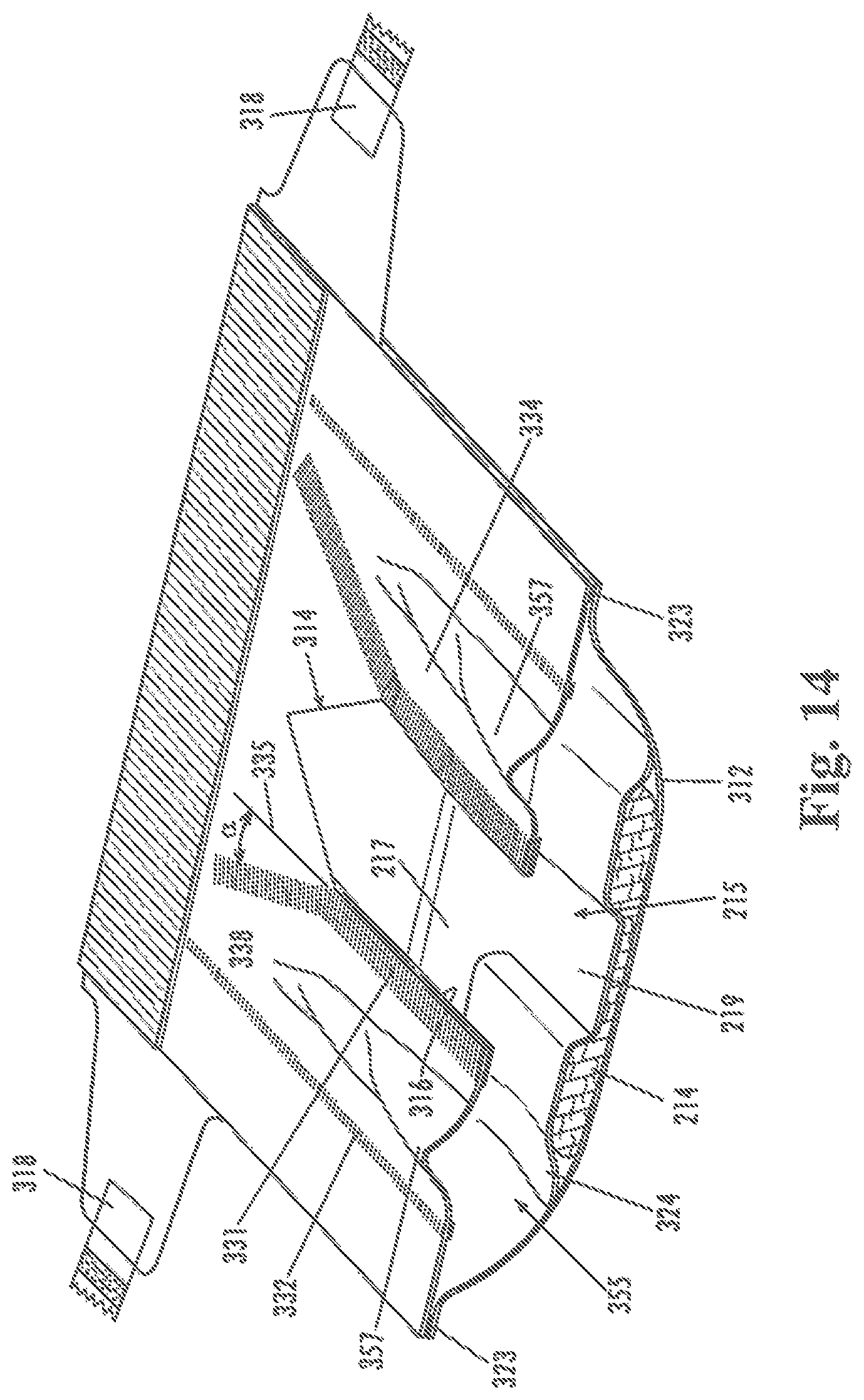 Patent US12310829 Figure 13 – Disposable absorbent article