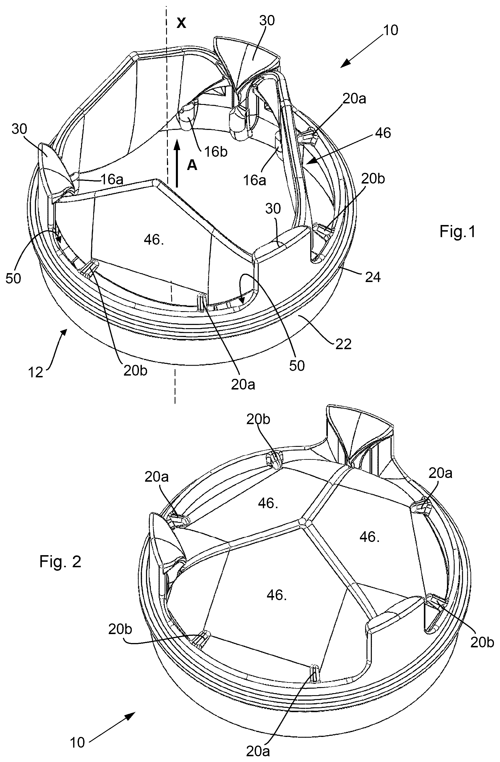 Patent US12310844 Figure 1 – Mechanical prosthetic heart valve