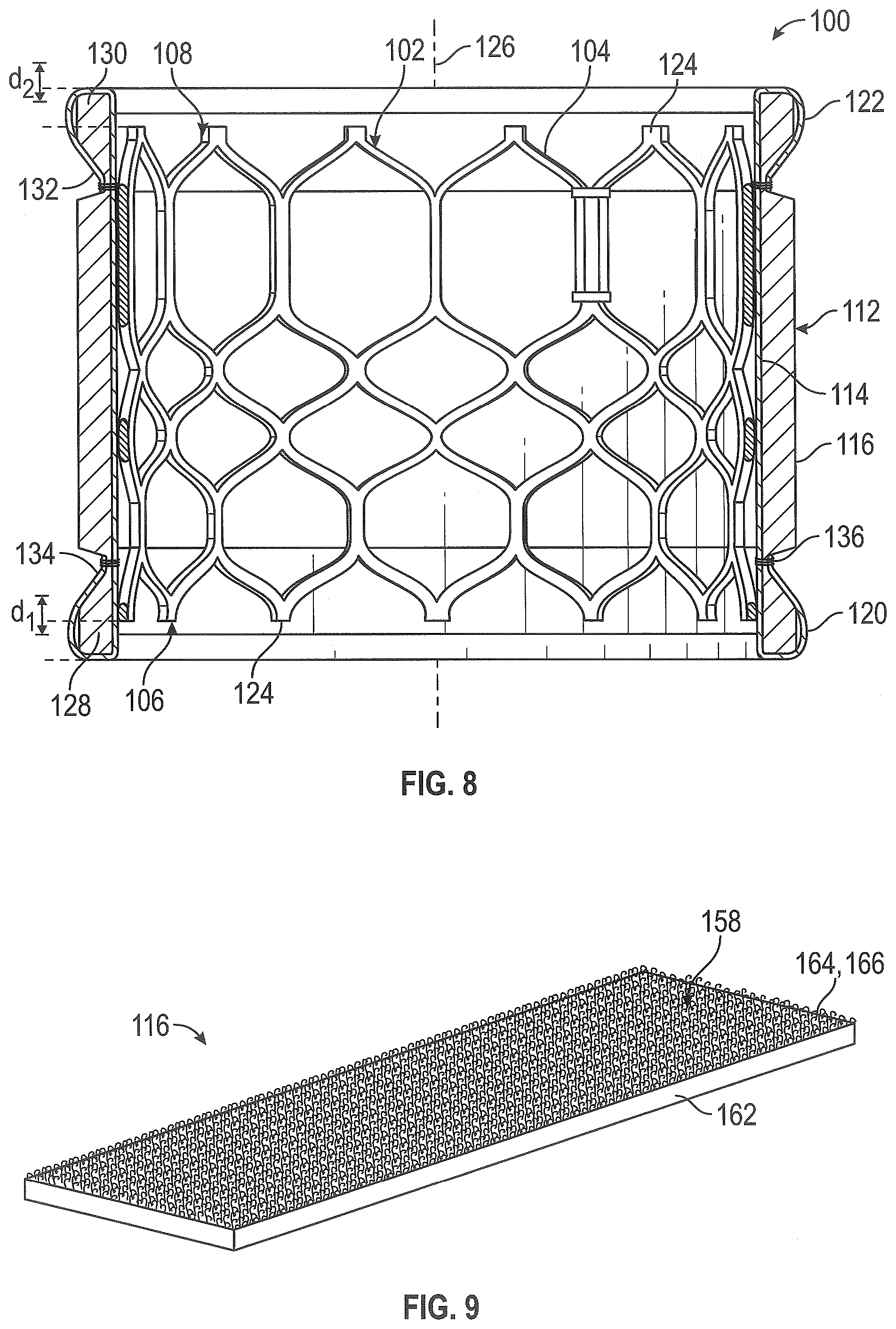 Patent US12310846 Figure 8 – Covered prosthetic heart valve