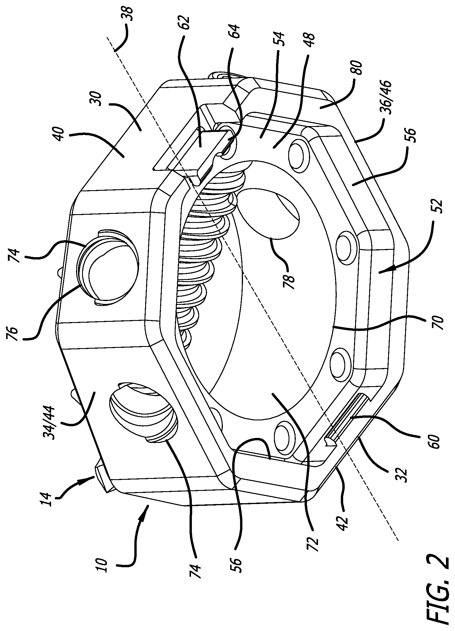 Patent US12310855 Figure 2 – End cap and bone screw for use therewith