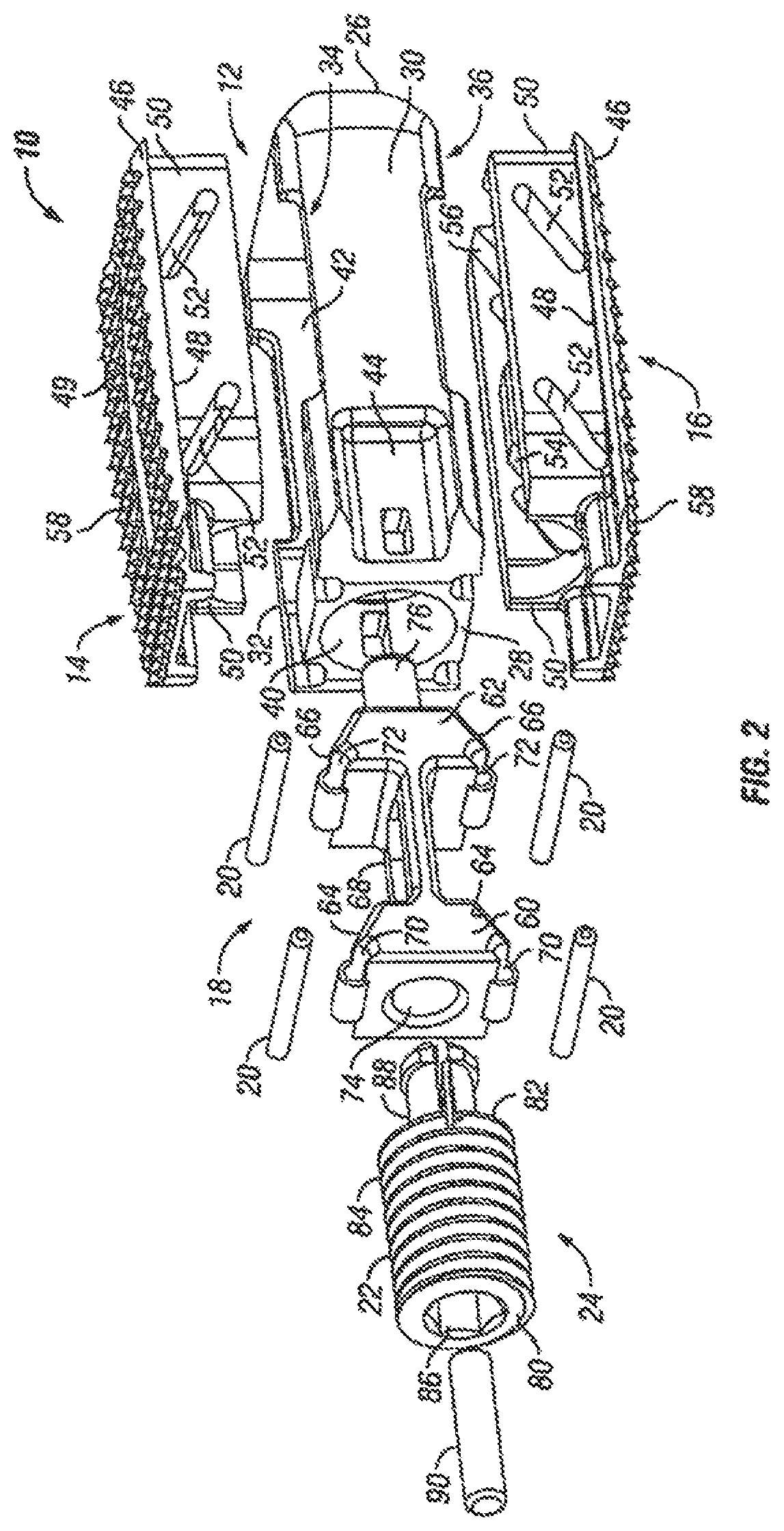 Patent US12310860 Figure 2 – Expandable fusion device and method of installation thereof