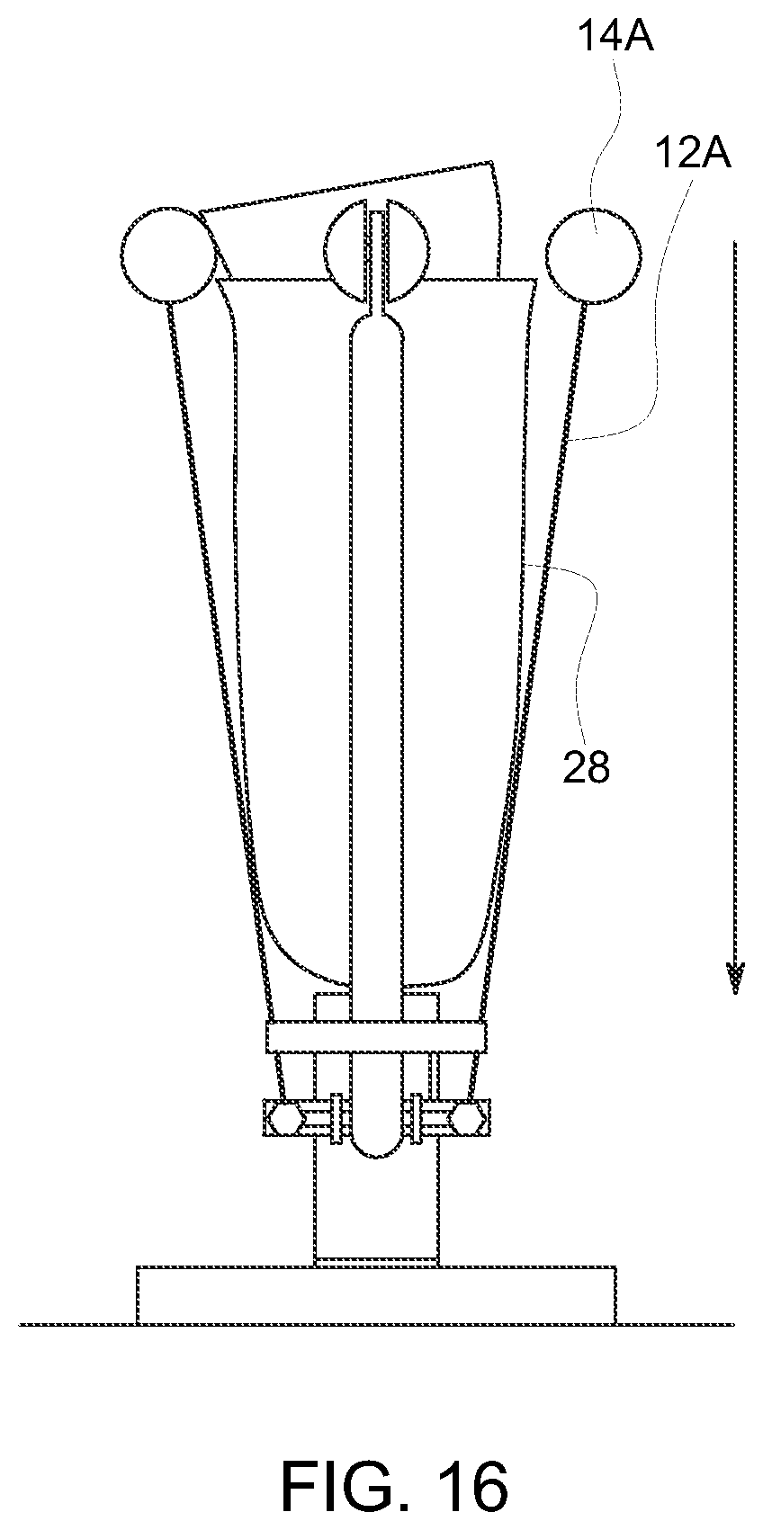 Patent US12310865 Figure 10 – Hands-free apparatus to apply a liner to an amputated appendage