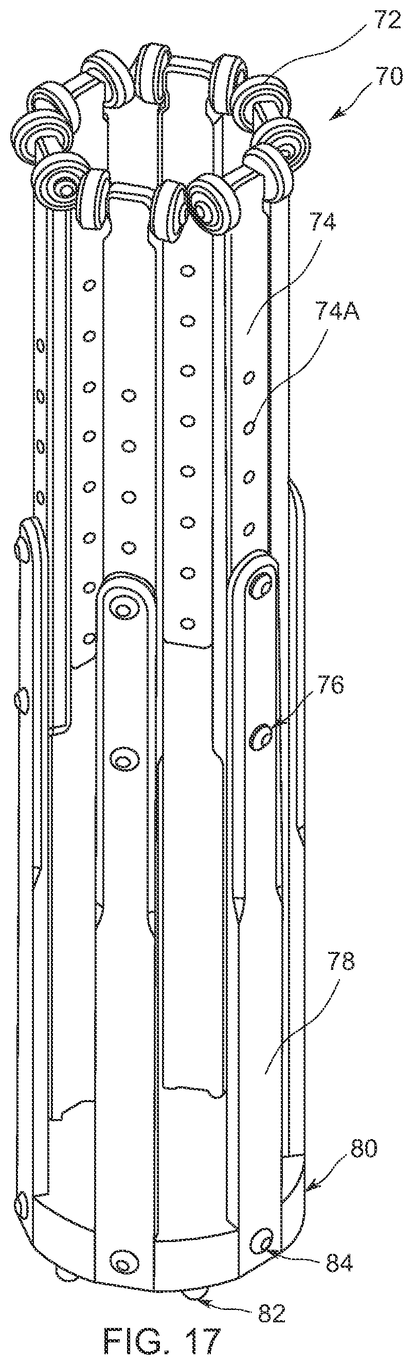 Patent US12310865 Figure 11 – Hands-free apparatus to apply a liner to an amputated appendage