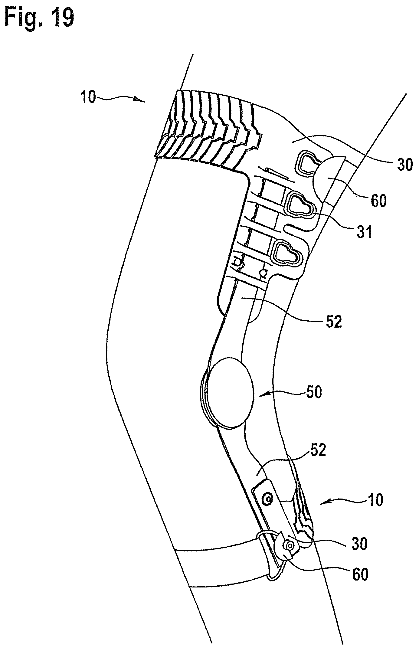 Patent US12310873 Figure 10 – Flexible support element for an orthosis