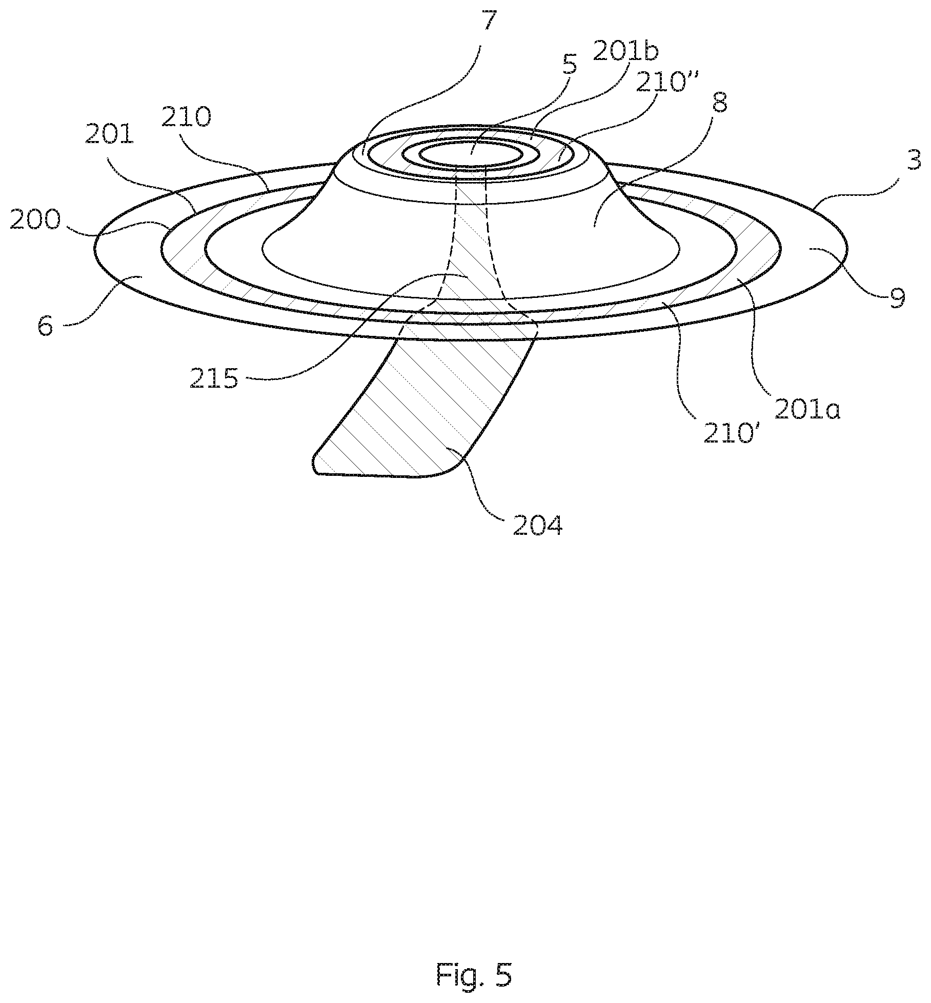 Patent US12310877 Figure 9 – Sensor patch for an ostomy appliance