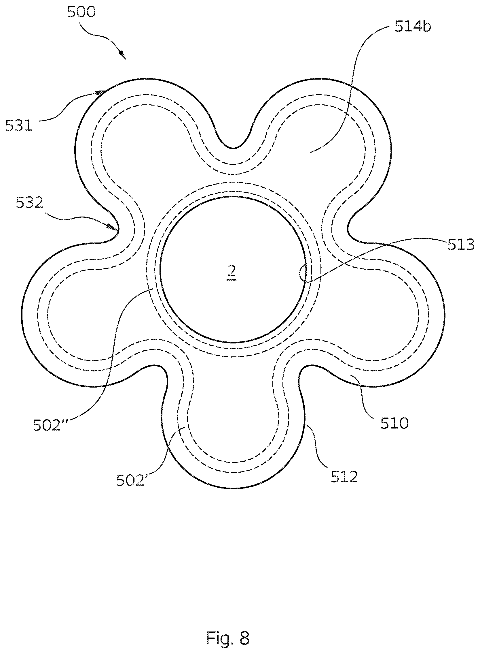 Patent US12310877 Figure 13 – Sensor patch for an ostomy appliance
