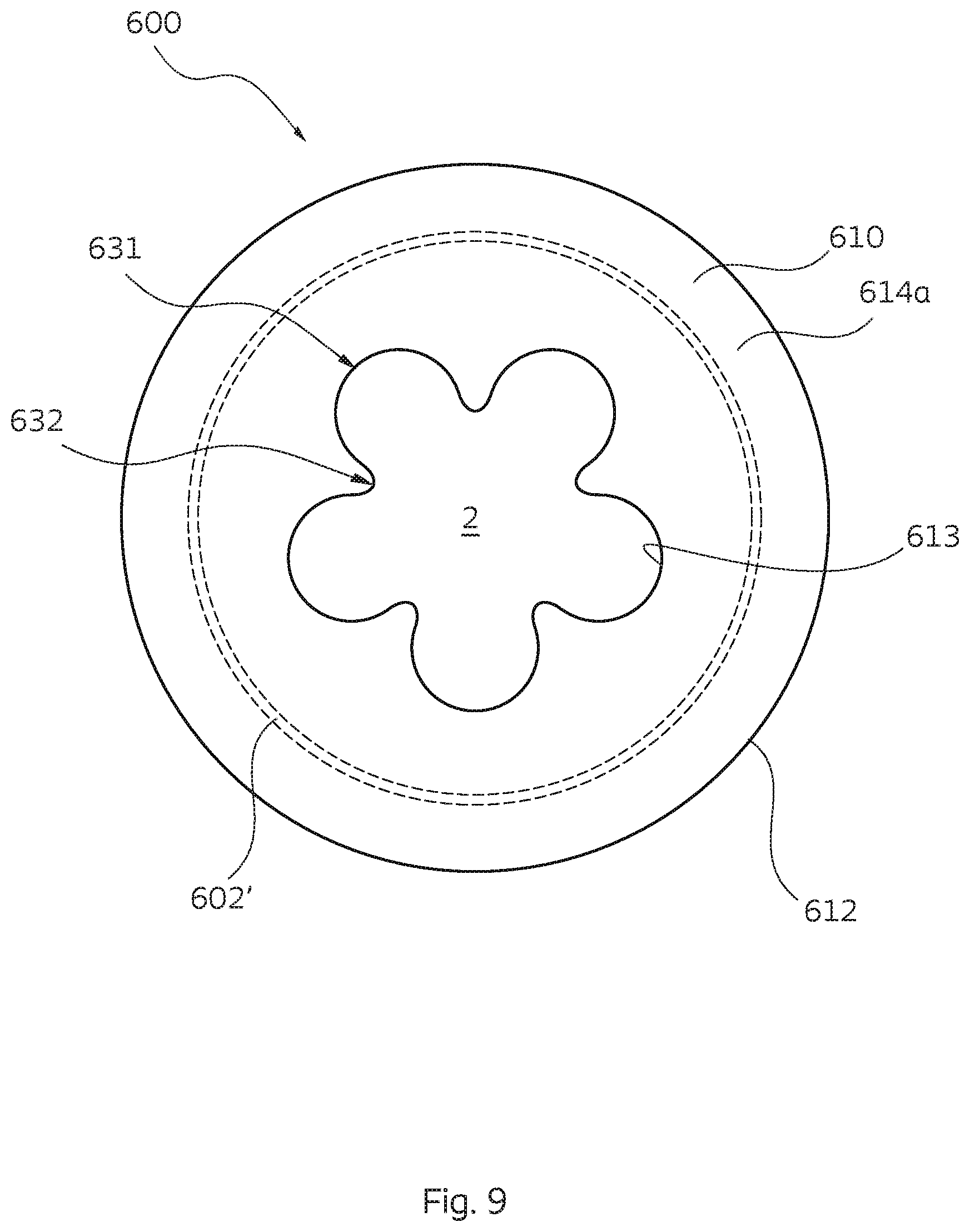 Patent US12310877 Figure 14 – Sensor patch for an ostomy appliance