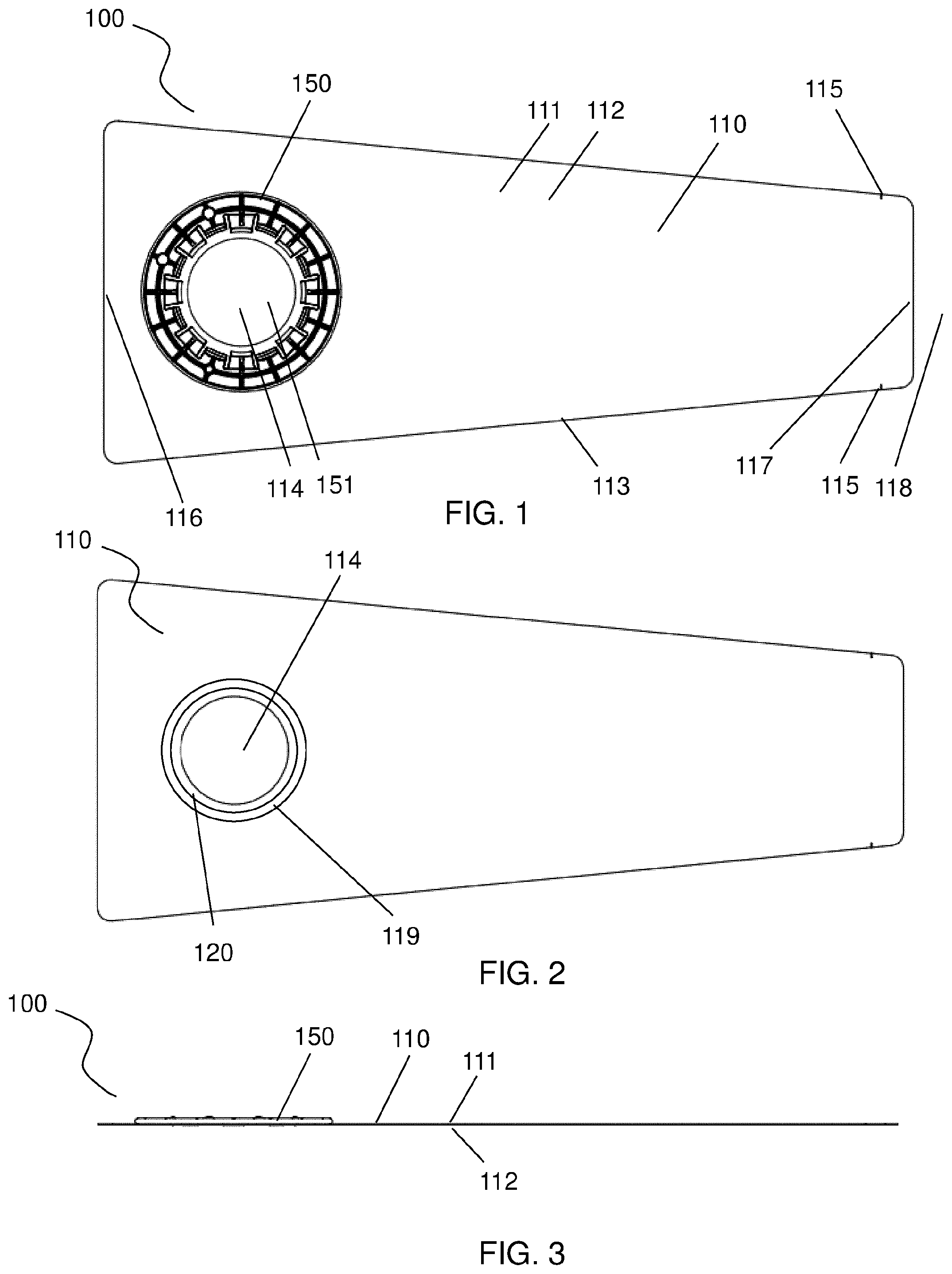 Patent US12310879 Figure 1 – Emptying device
