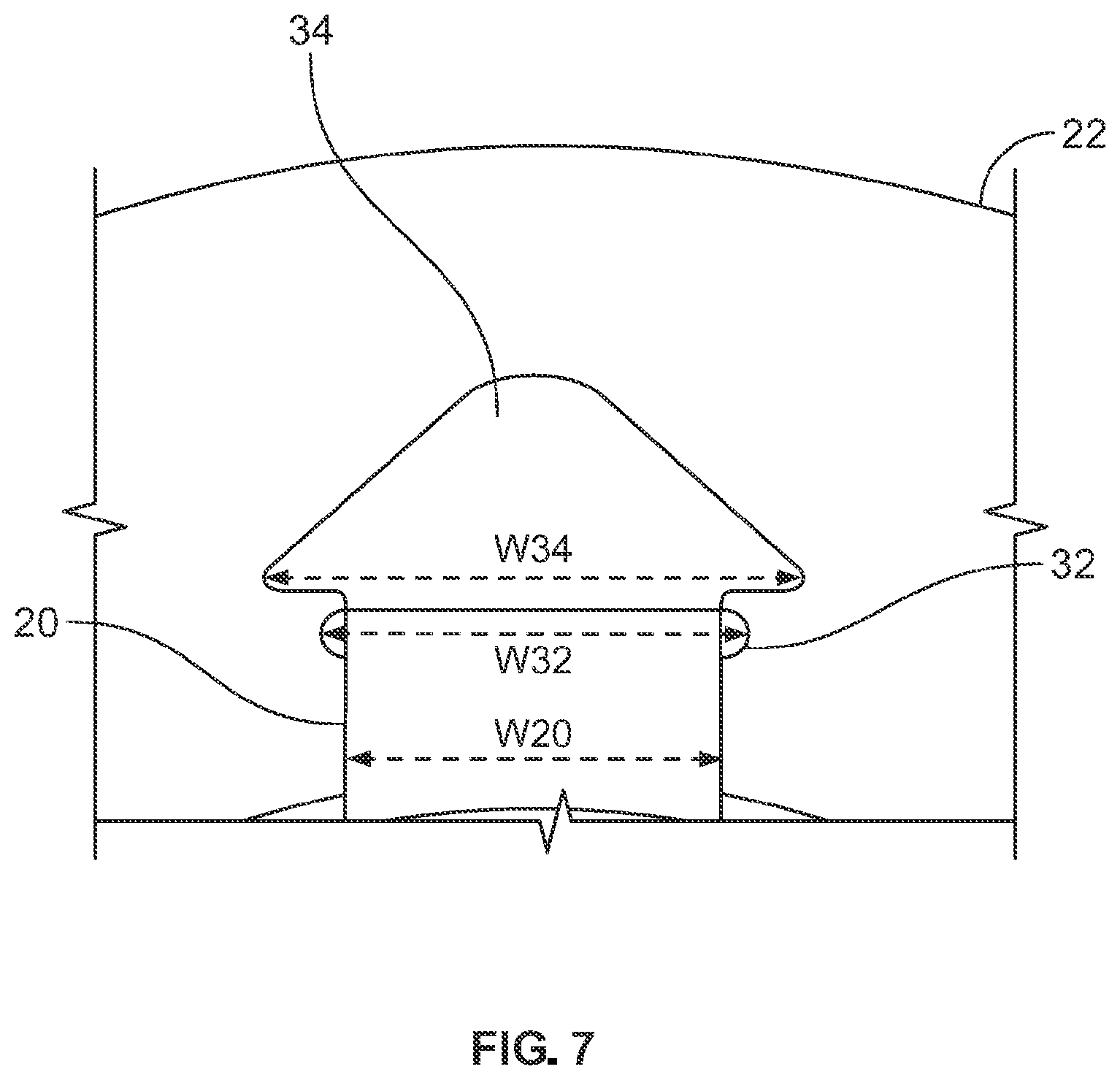 Patent US12310881 Figure 7 – Ostomy pouch with viewing option feature