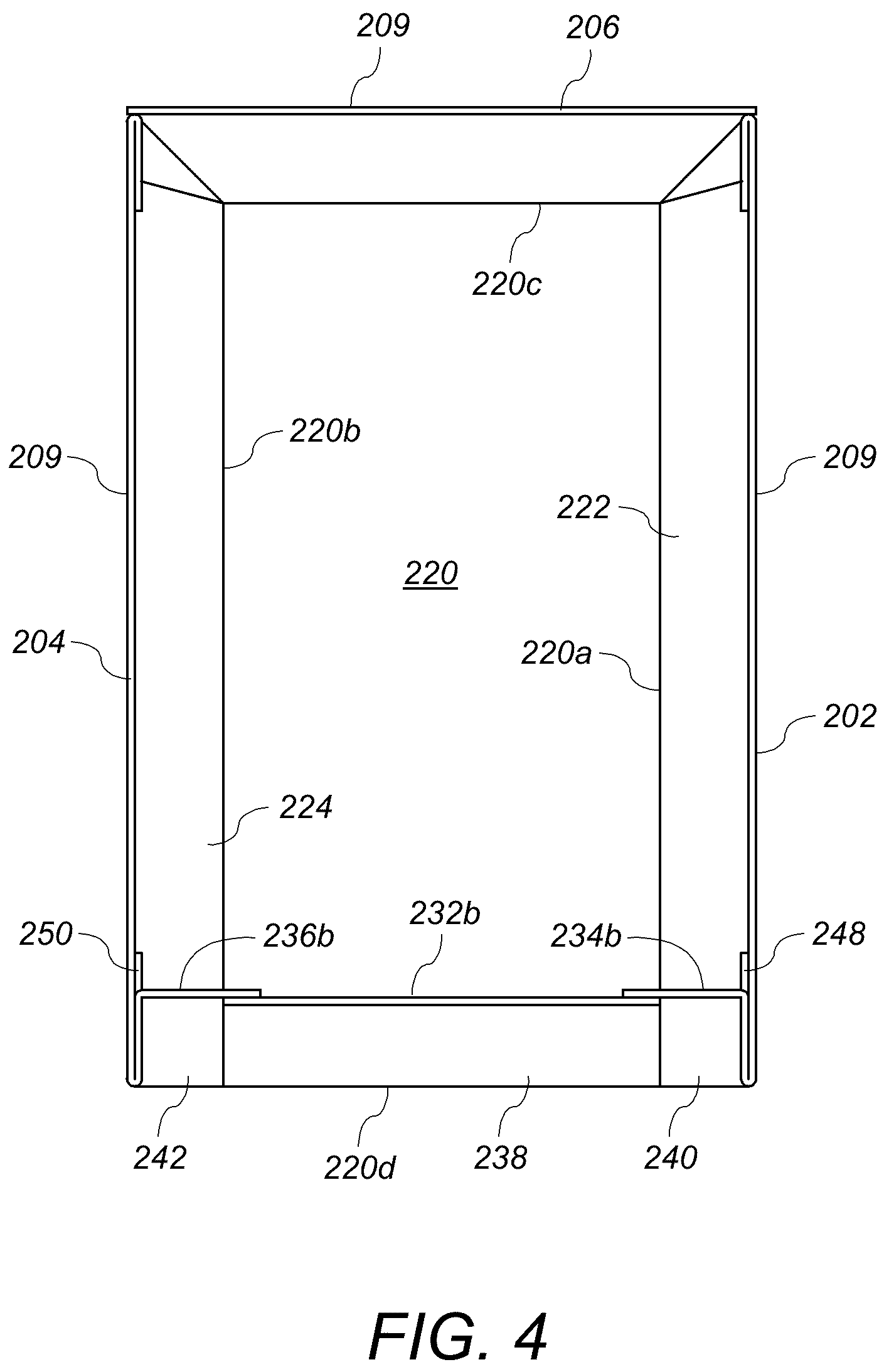 Patent US12310898 Figure 3 – Lightweight casket lid and casket lid assembly