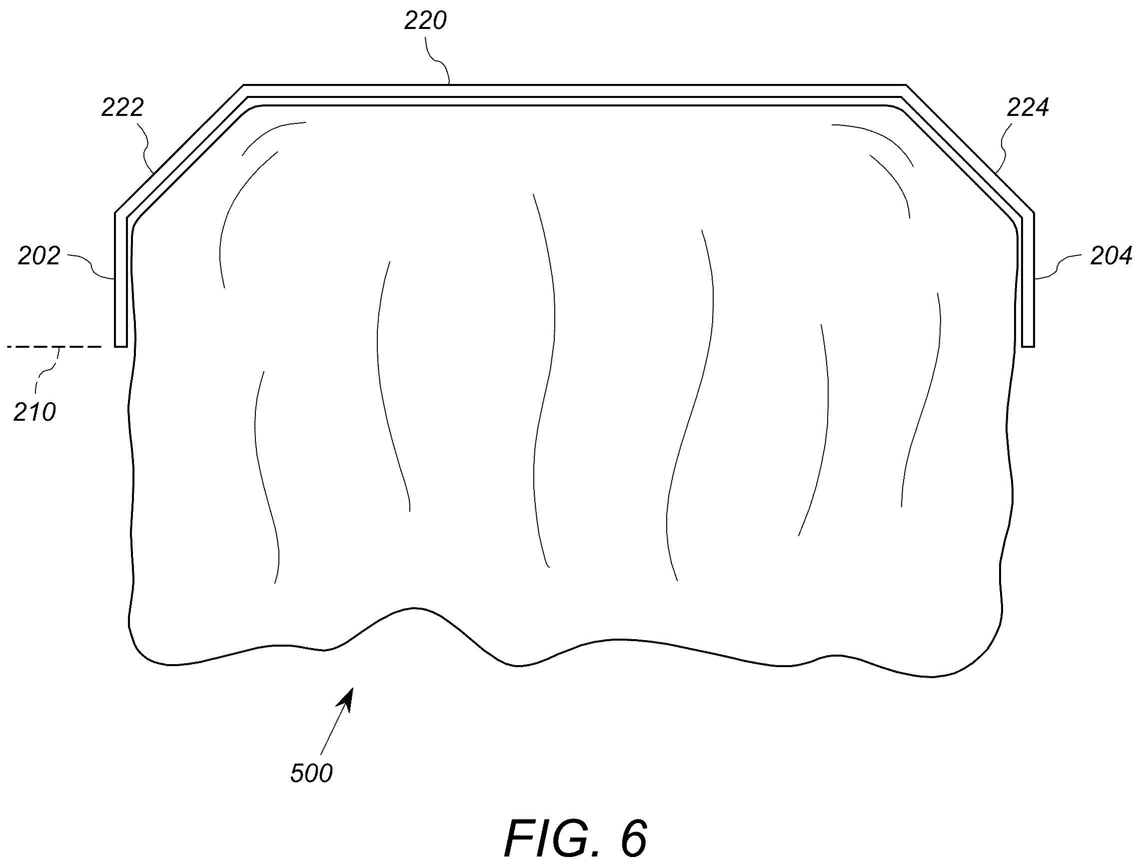 Patent US12310898 Figure 5 – Lightweight casket lid and casket lid assembly