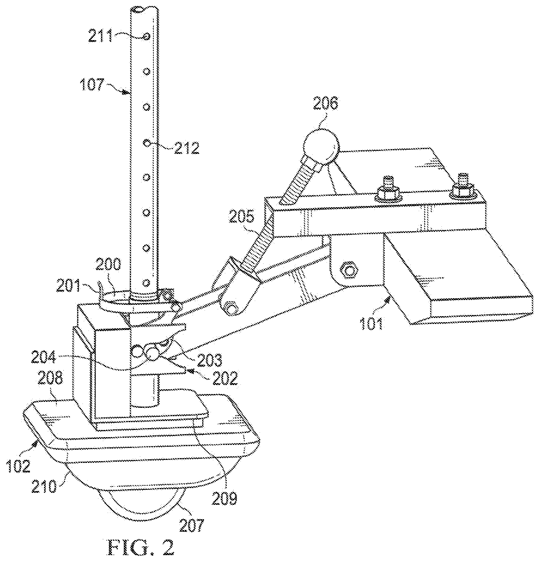 Patent US12310900 Figure 2 – Tractor driven assisted mobility system, device and method
