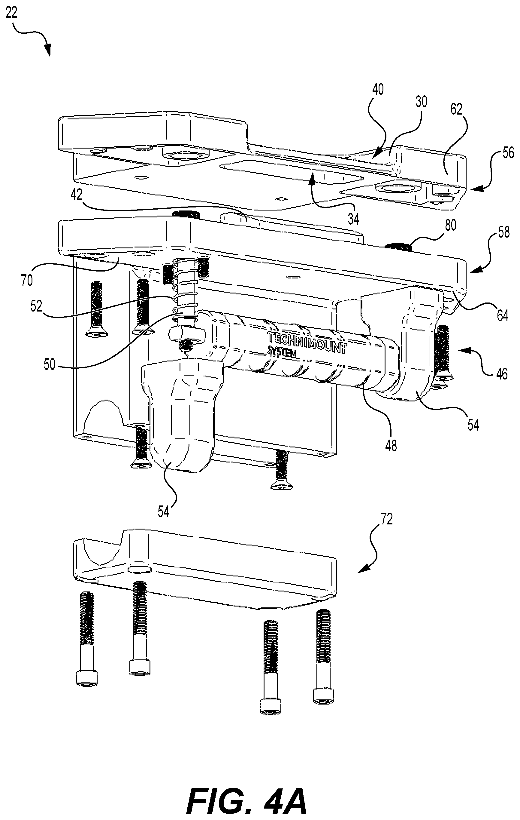 Patent US12310901 Figure 6 – Coupling systems for releasably coupling equipment to a patient transport systems