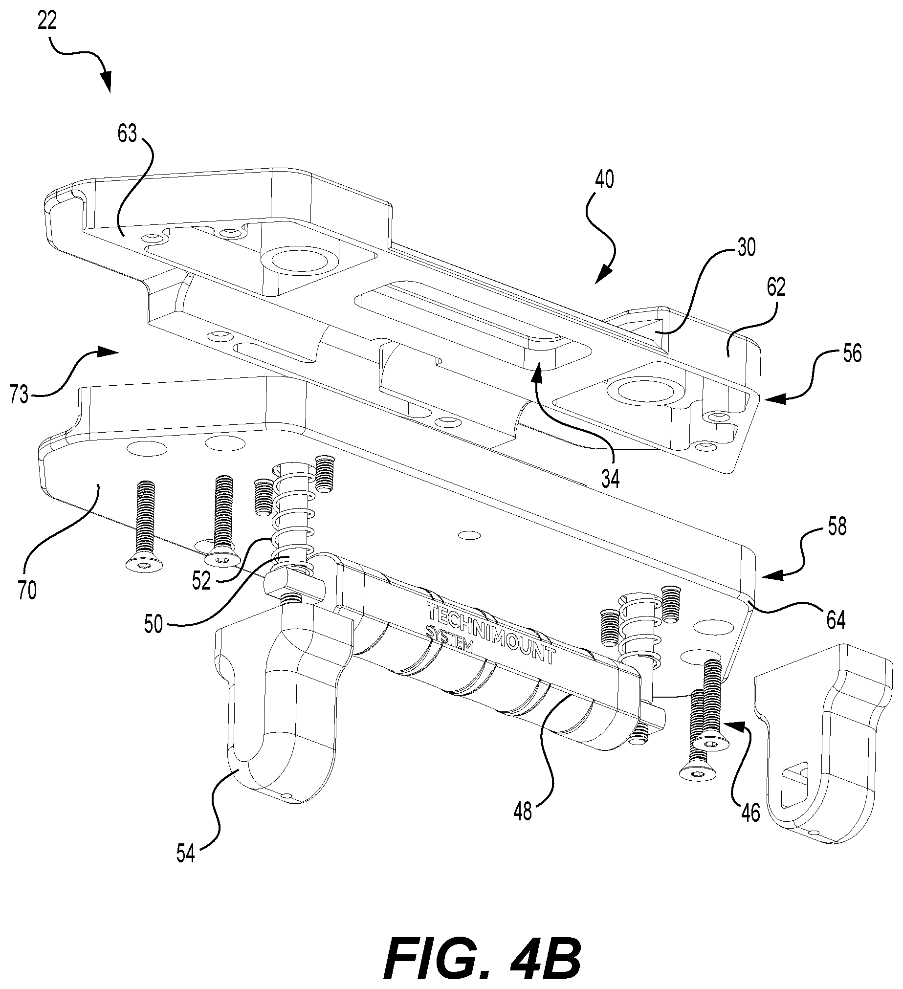 Patent US12310901 Figure 7 – Coupling systems for releasably coupling equipment to a patient transport systems
