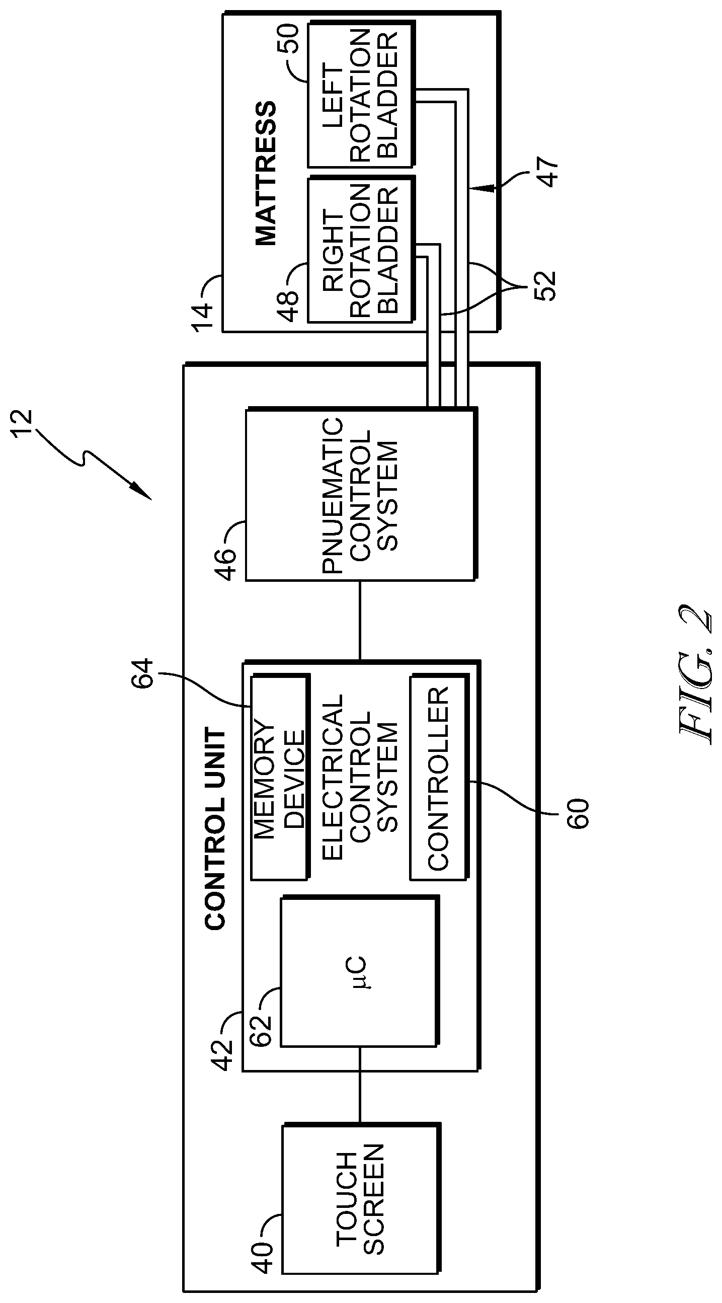 Patent US12310903 Figure 2 – Preview function for continuous lateral rotation therapy