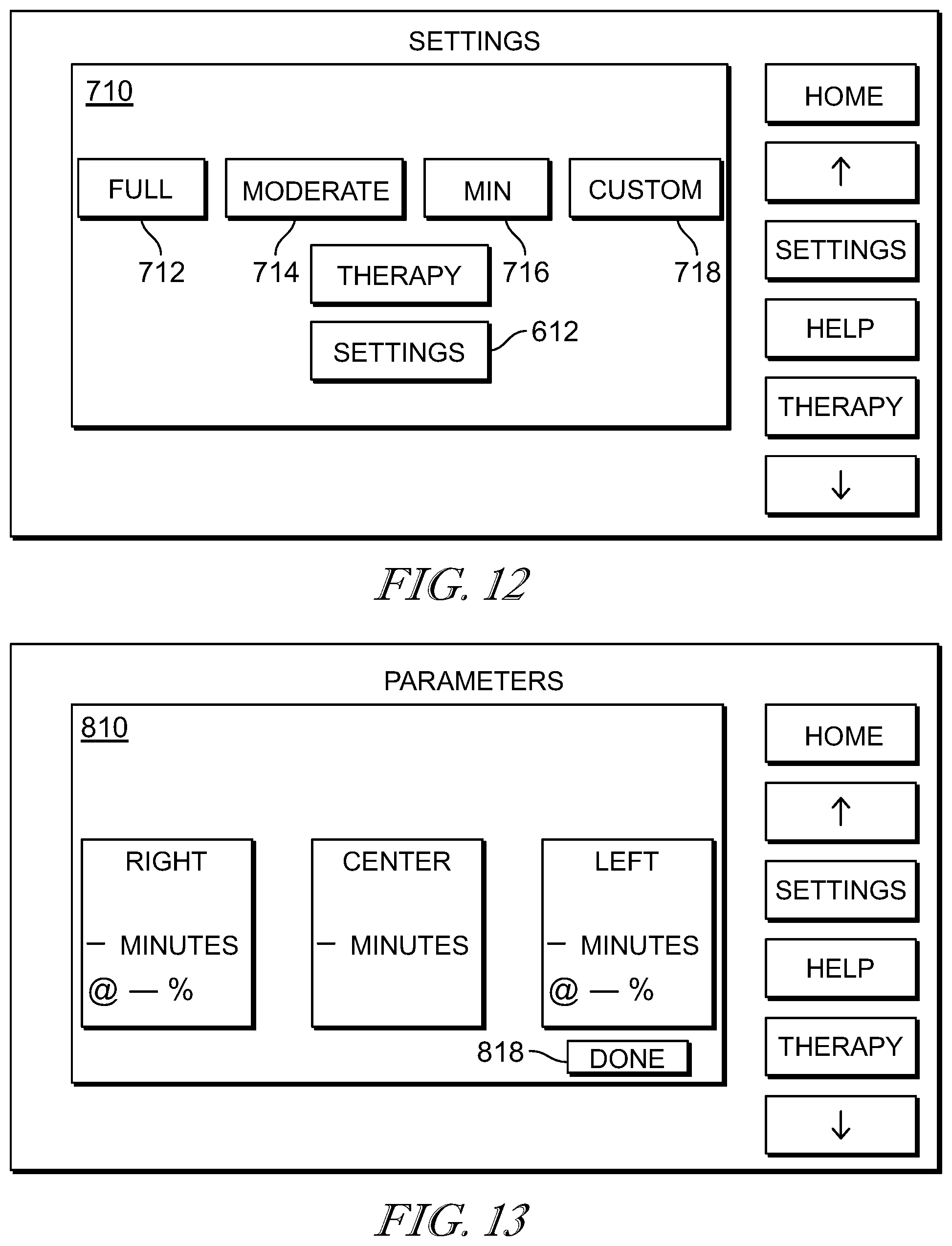 Patent US12310903 Figure 9 – Preview function for continuous lateral rotation therapy