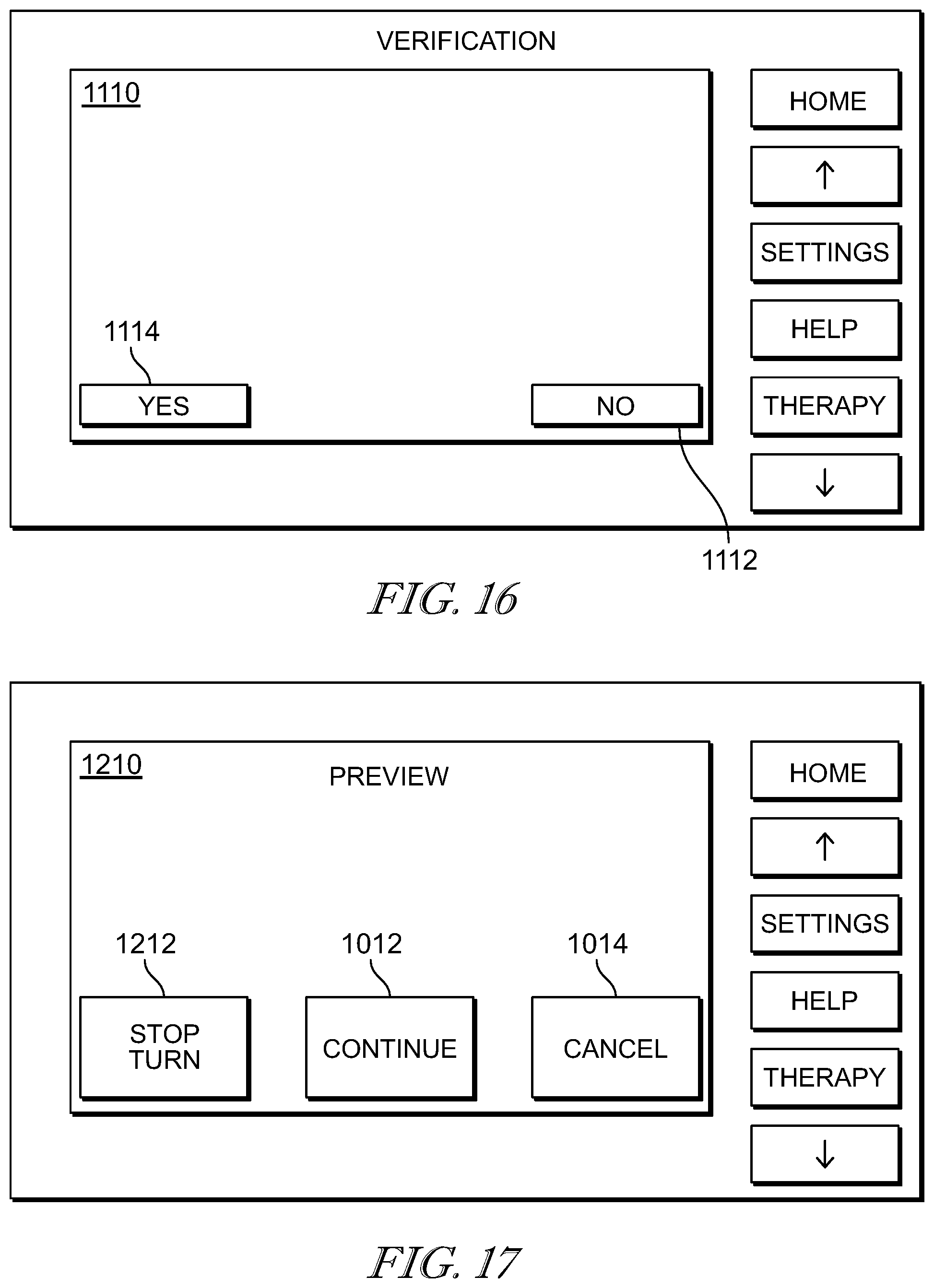 Patent US12310903 Figure 11 – Preview function for continuous lateral rotation therapy