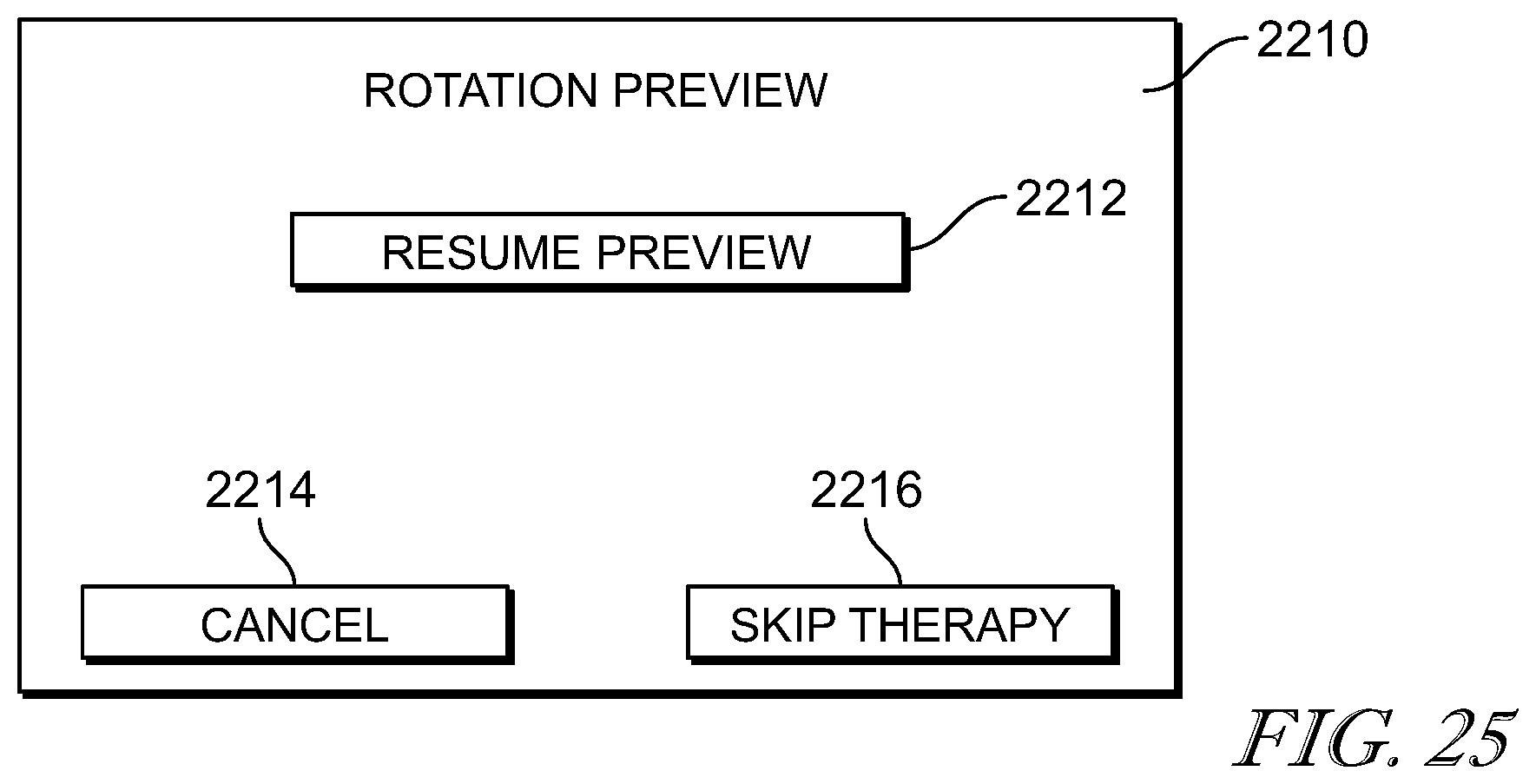 Patent US12310903 Figure 16 – Preview function for continuous lateral rotation therapy