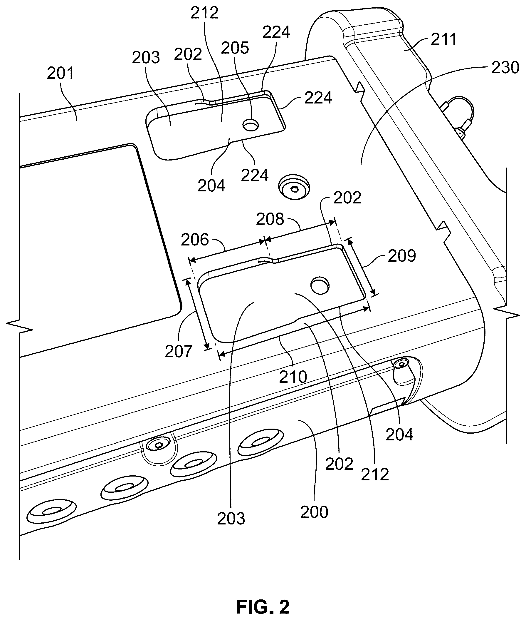 Patent US12310904 Figure 7 – Systems and methods for mounting medical equipment