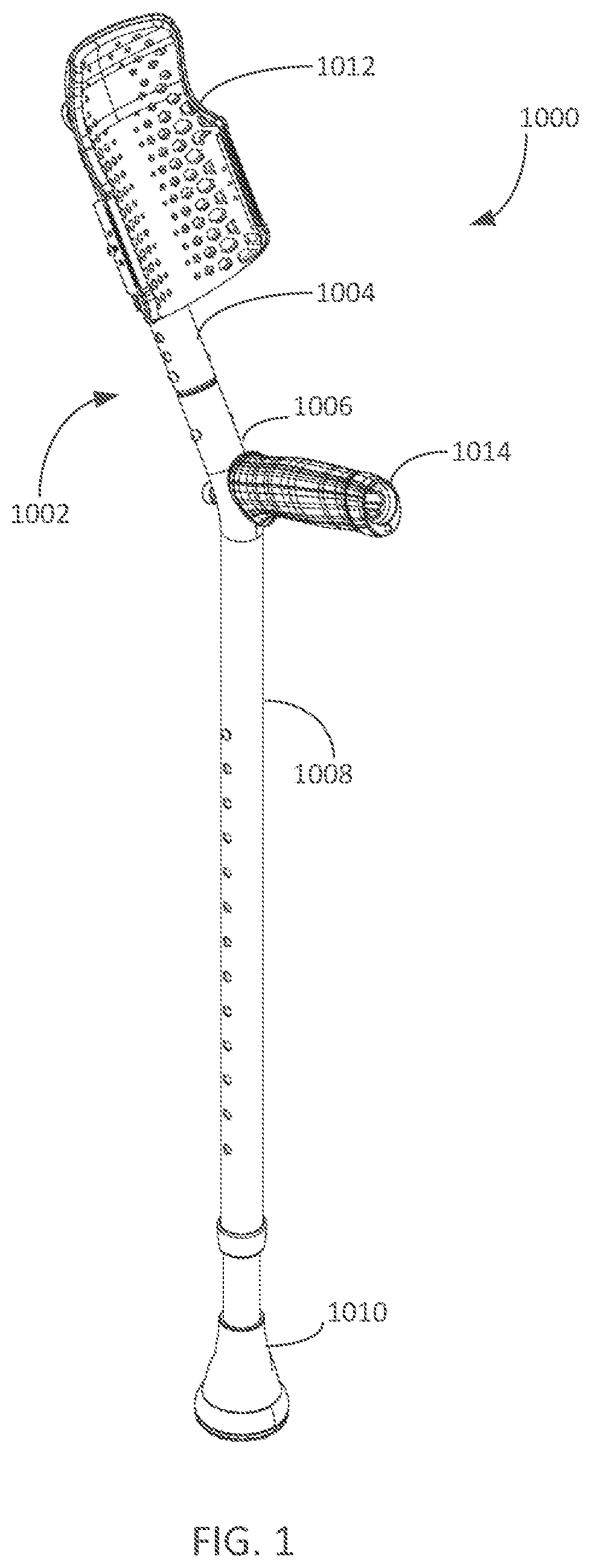 Patent US12310915 Figure 1 – Reclined crutch