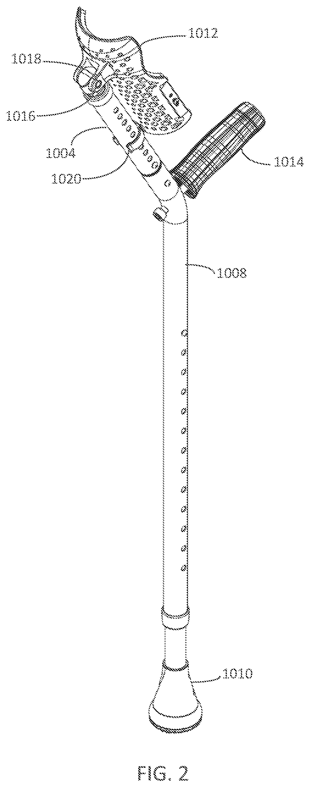 Patent US12310915 Figure 2 – Reclined crutch
