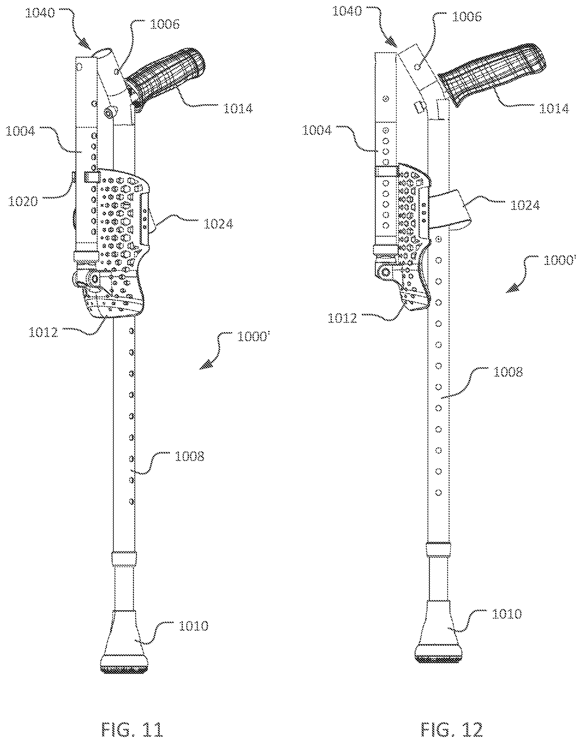 Patent US12310915 Figure 12 – Reclined crutch