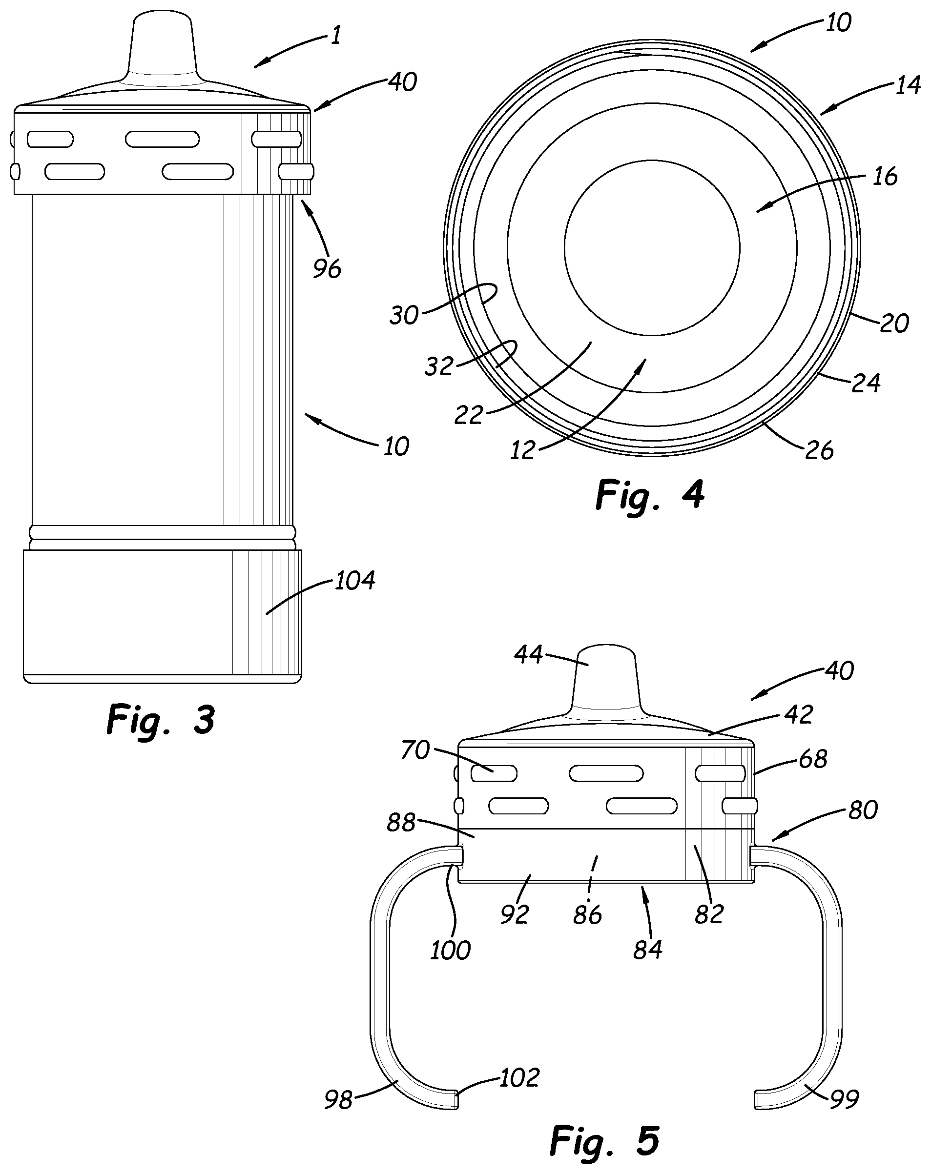 Patent US12310926 Figure 2 – Beverage container with convertible configuration