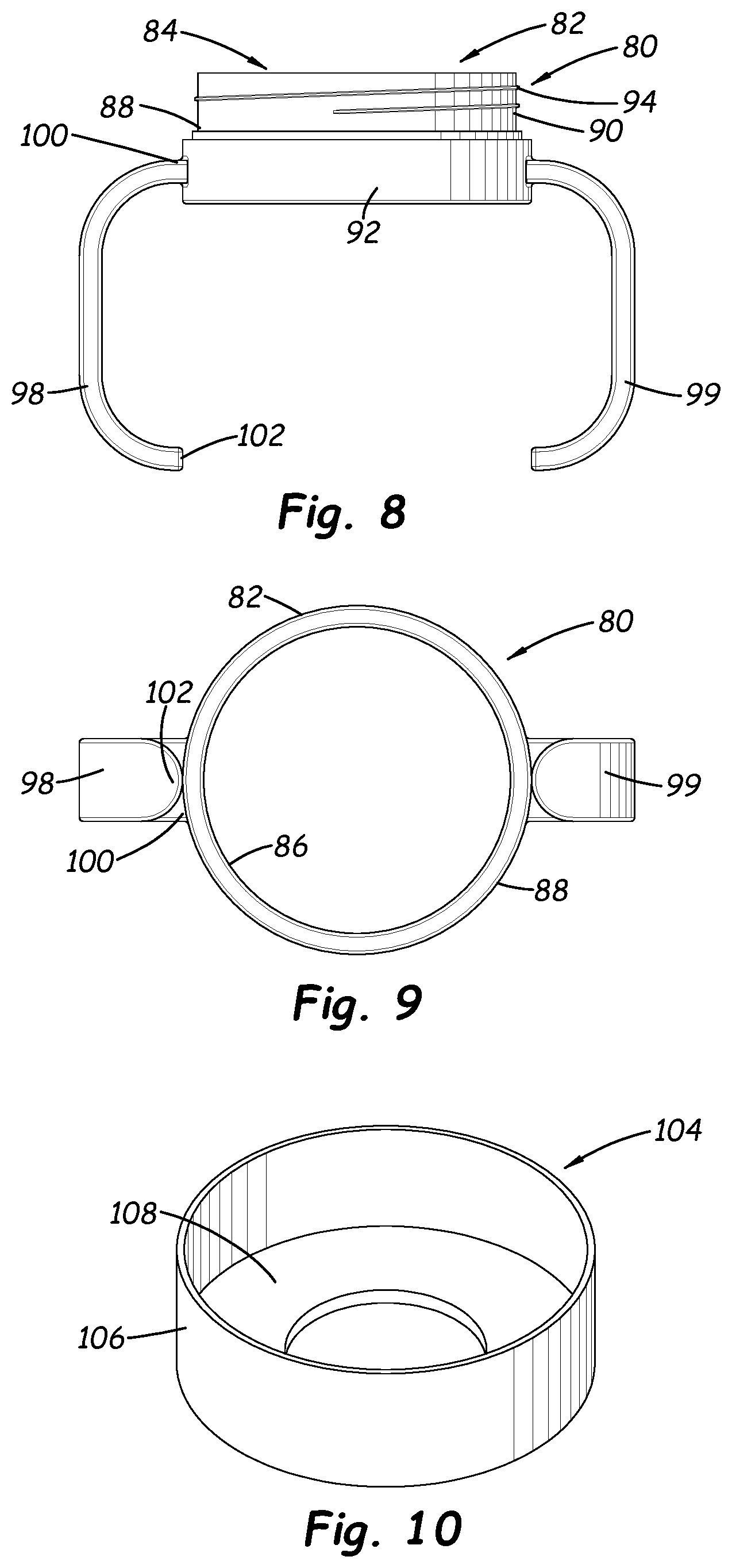 Patent US12310926 Figure 4 – Beverage container with convertible configuration