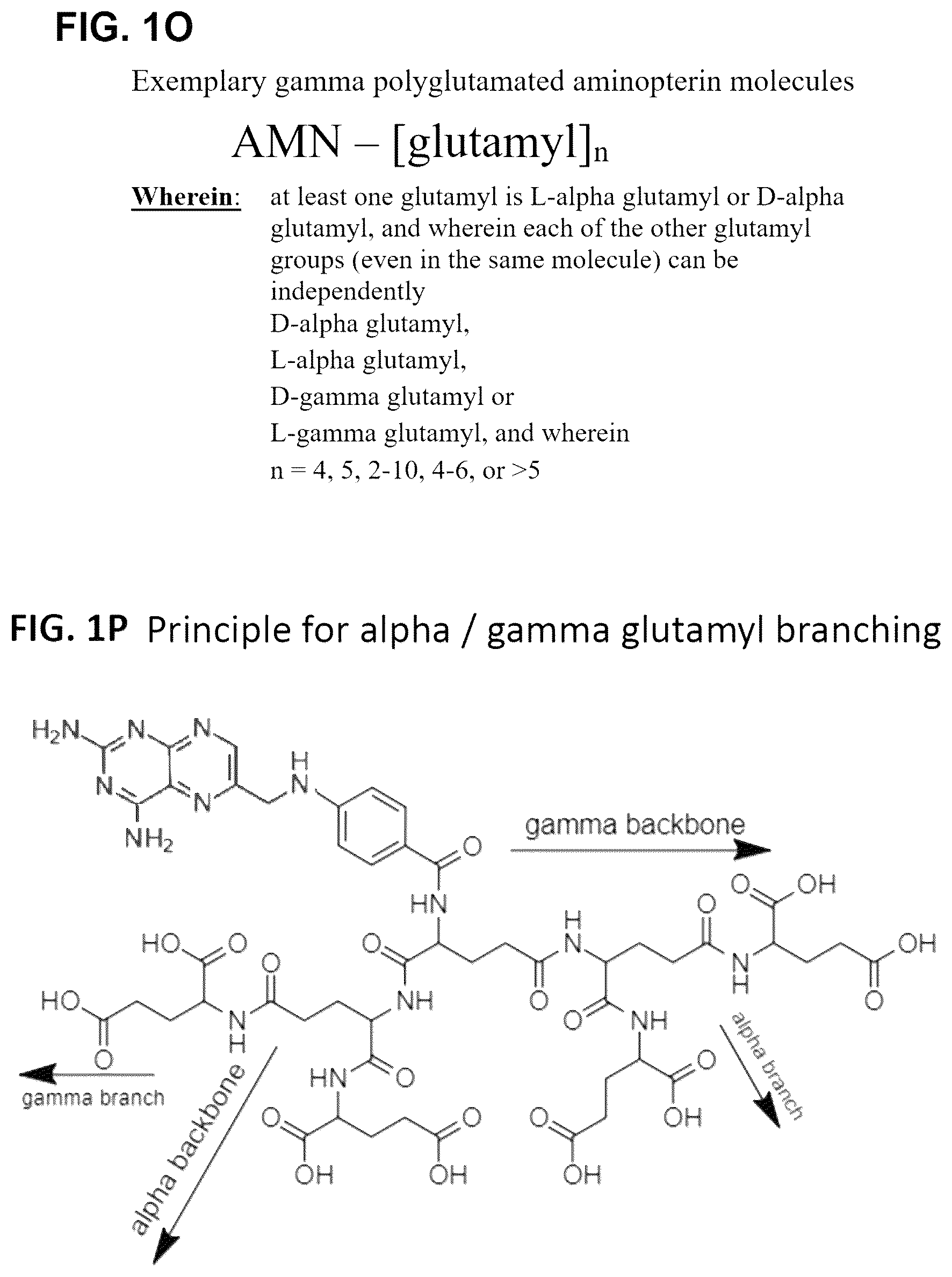 Patent US12310966 Figure 5 – Alpha polyglutamated aminopterin and uses thereof