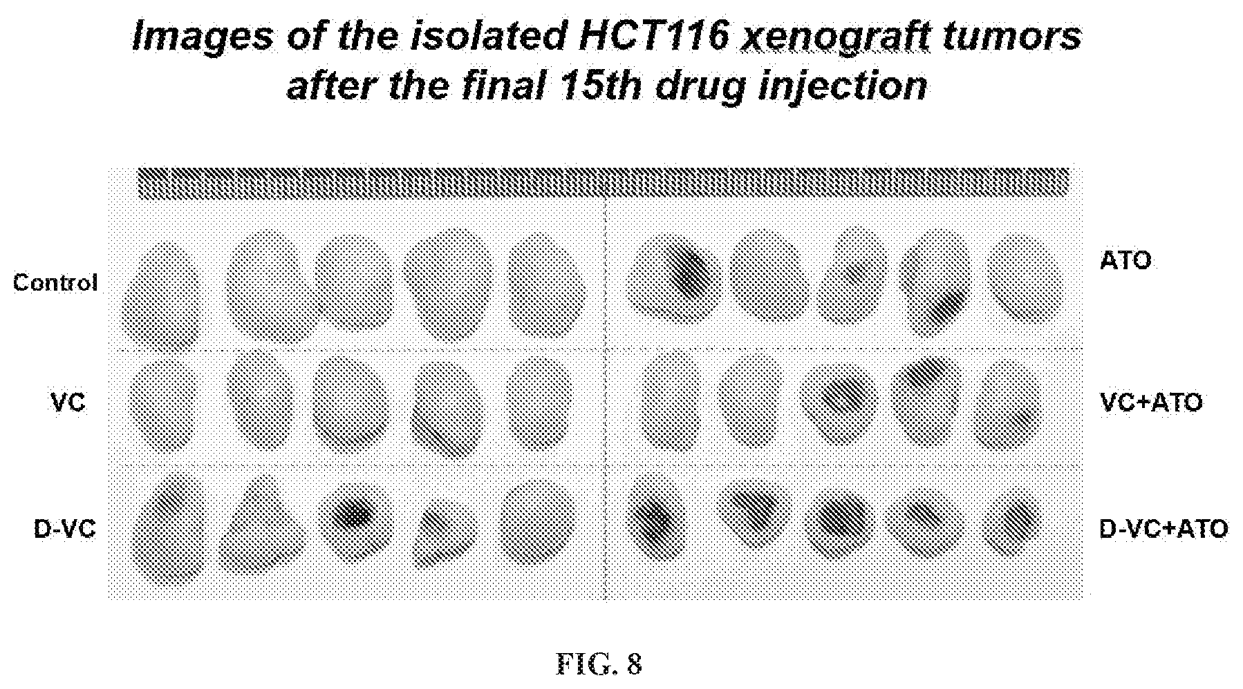 Patent US12310986 Figure 8 – Compositions and methods for the treatment of cancer cells by induction of cytotoxic oxidative stress