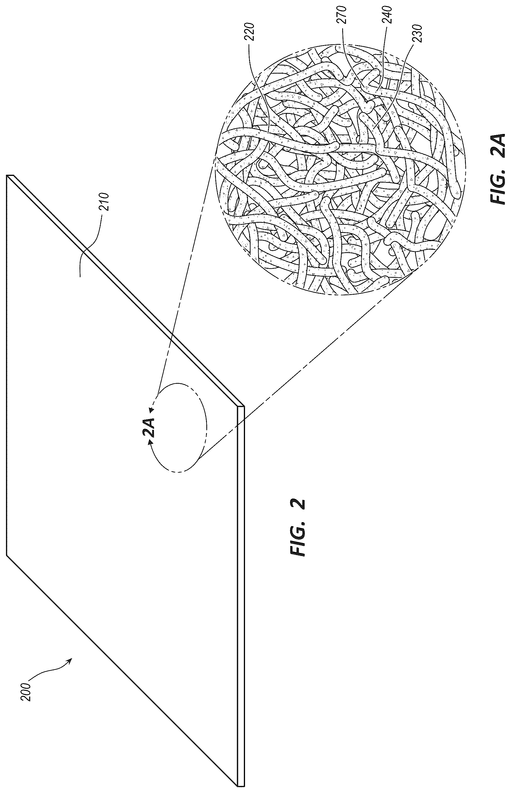 Patent US12310987 Figure 2 – Fibrous constructs with therapeutic material particles