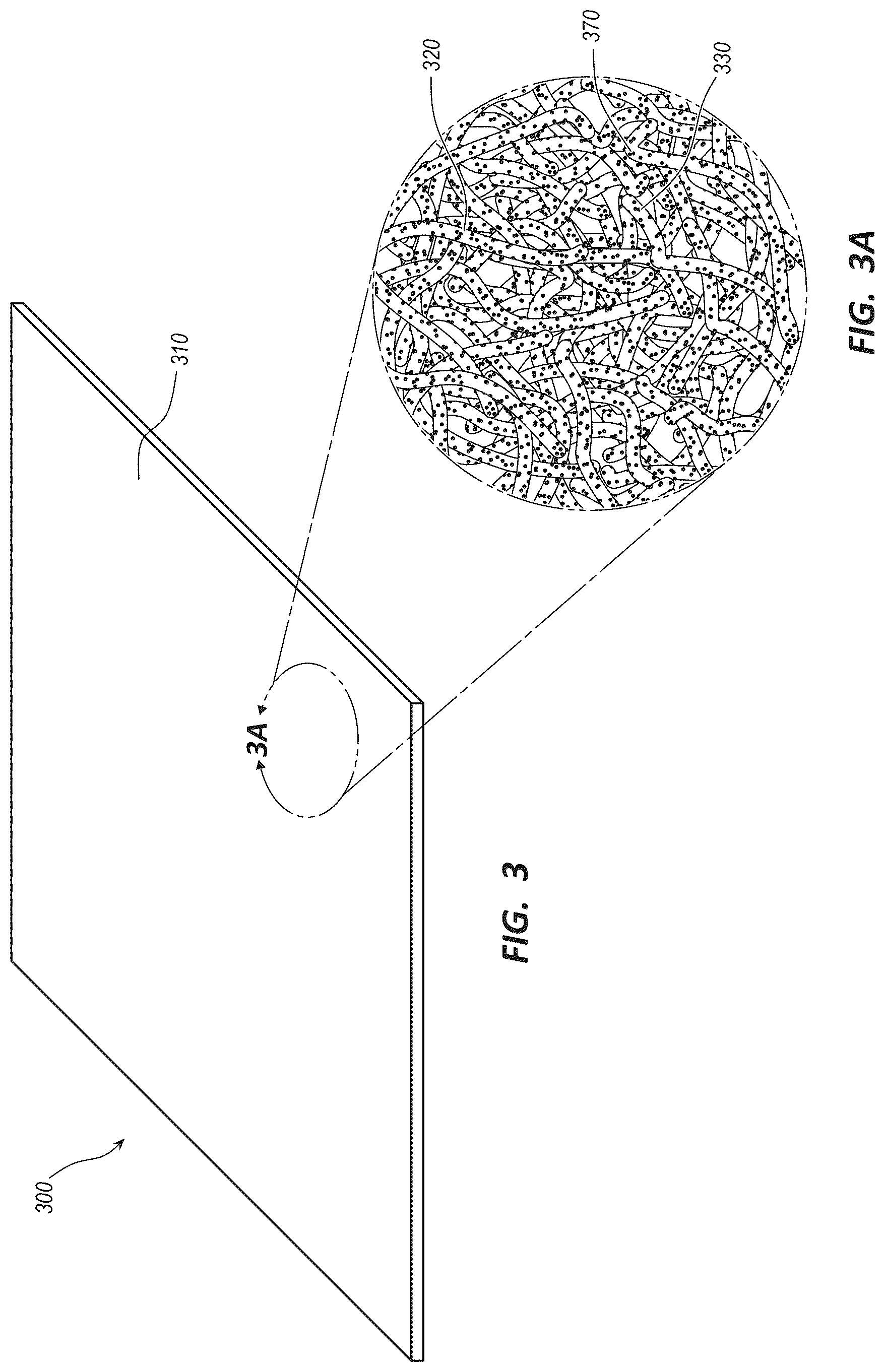 Patent US12310987 Figure 3 – Fibrous constructs with therapeutic material particles