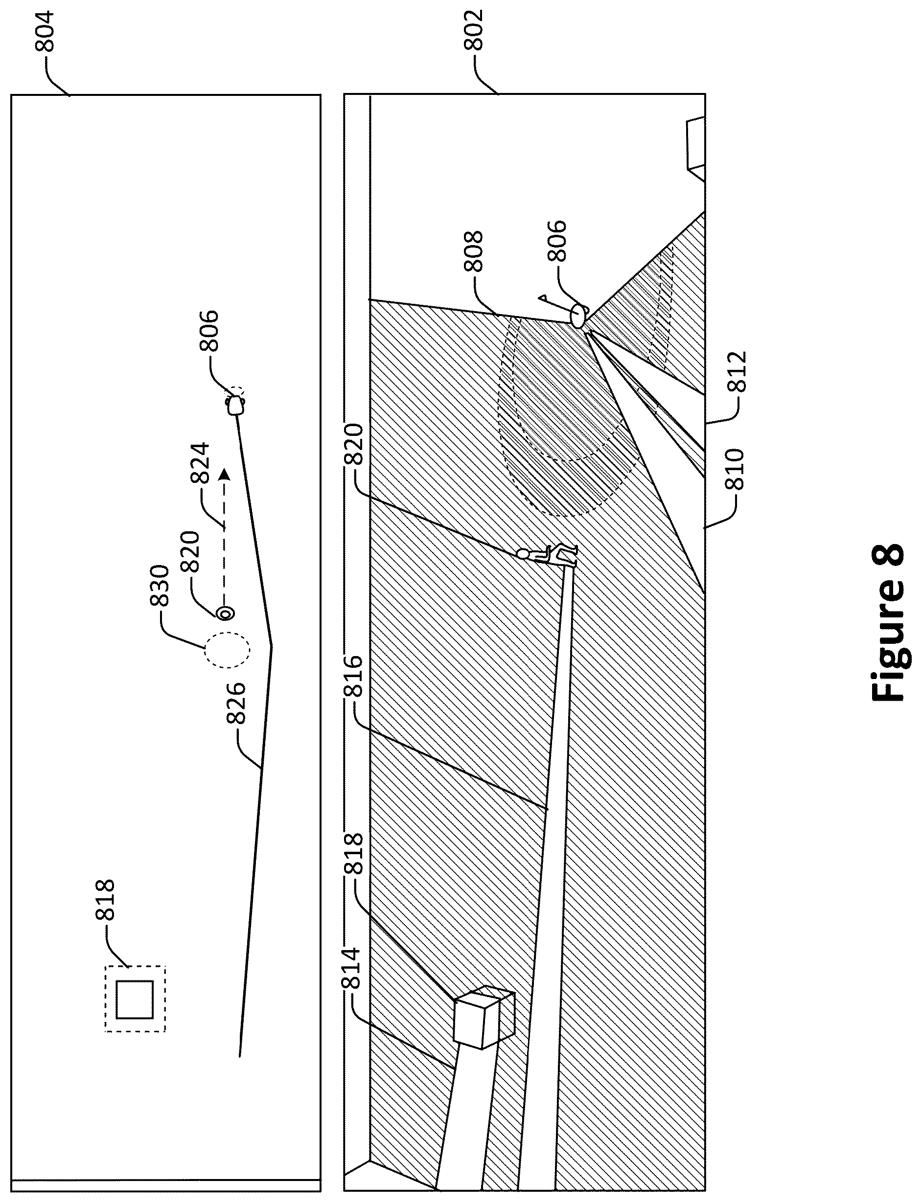 Patent US12311070 Figure 8 – Robotic social interaction