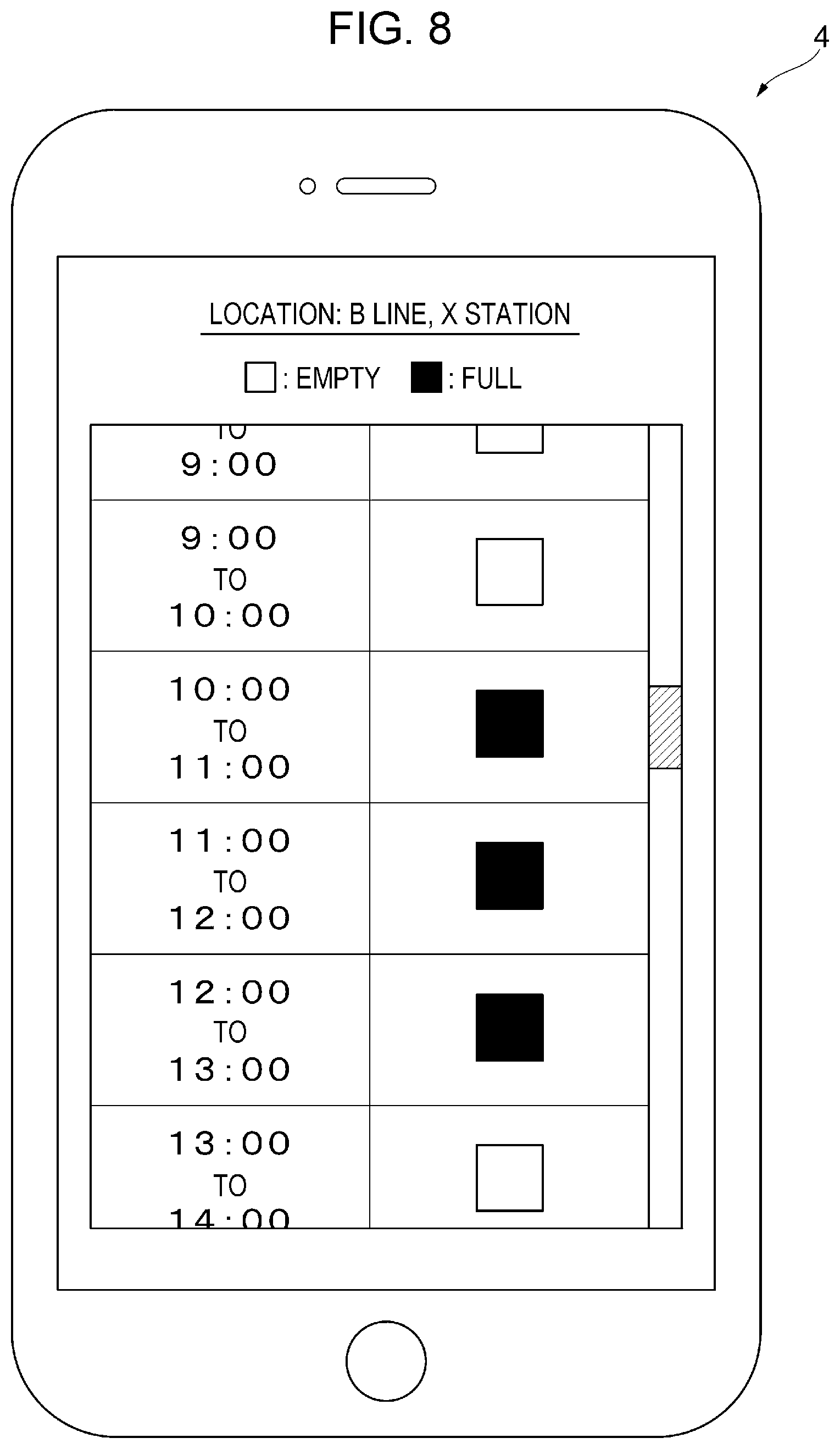 Patent US12311082 Figure 8 – Information processing system, non-transitory computer readable medium, and booth