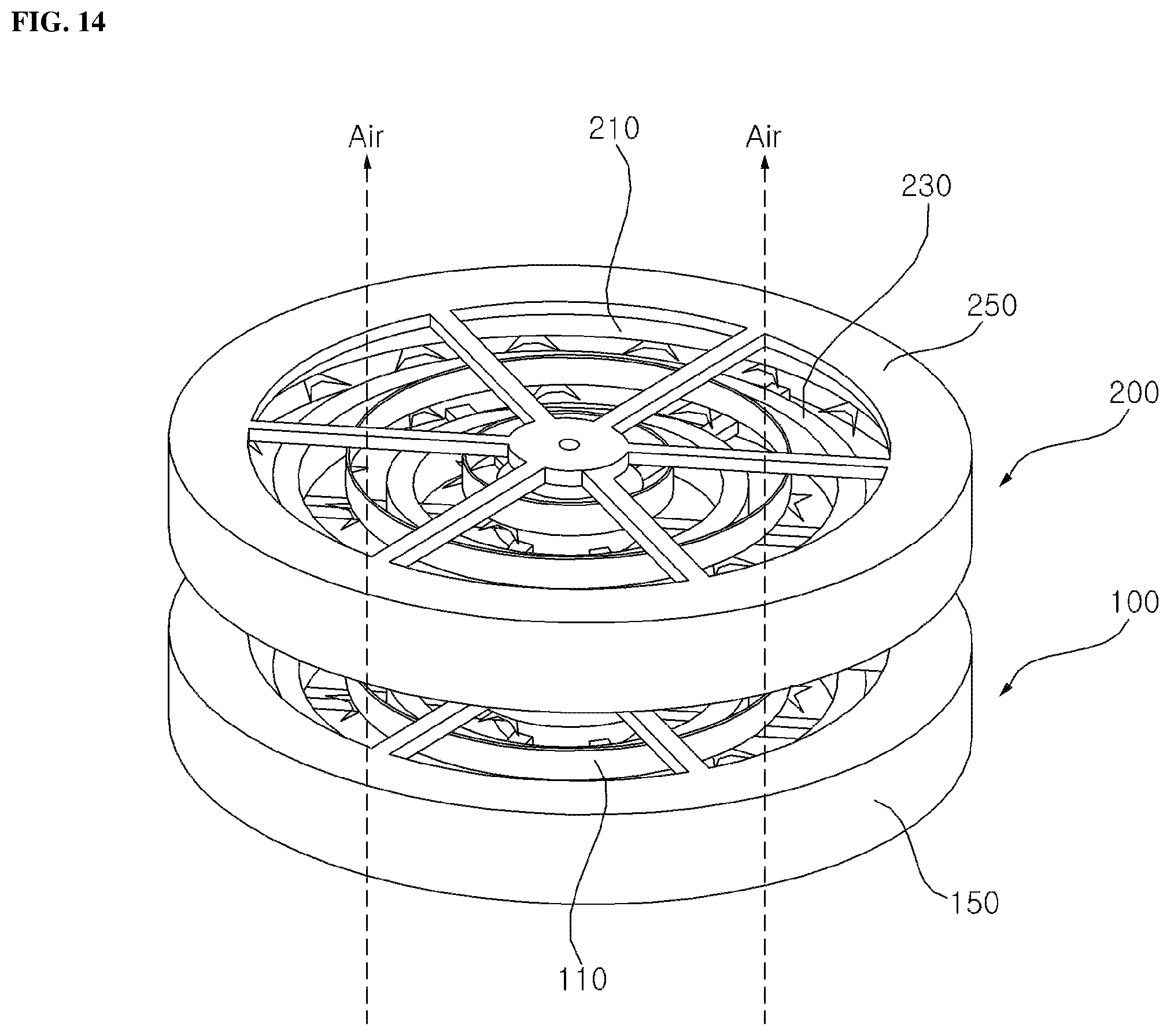 Patent US12311084 Figure 14 – Plasma sterilization module and air purifier having same