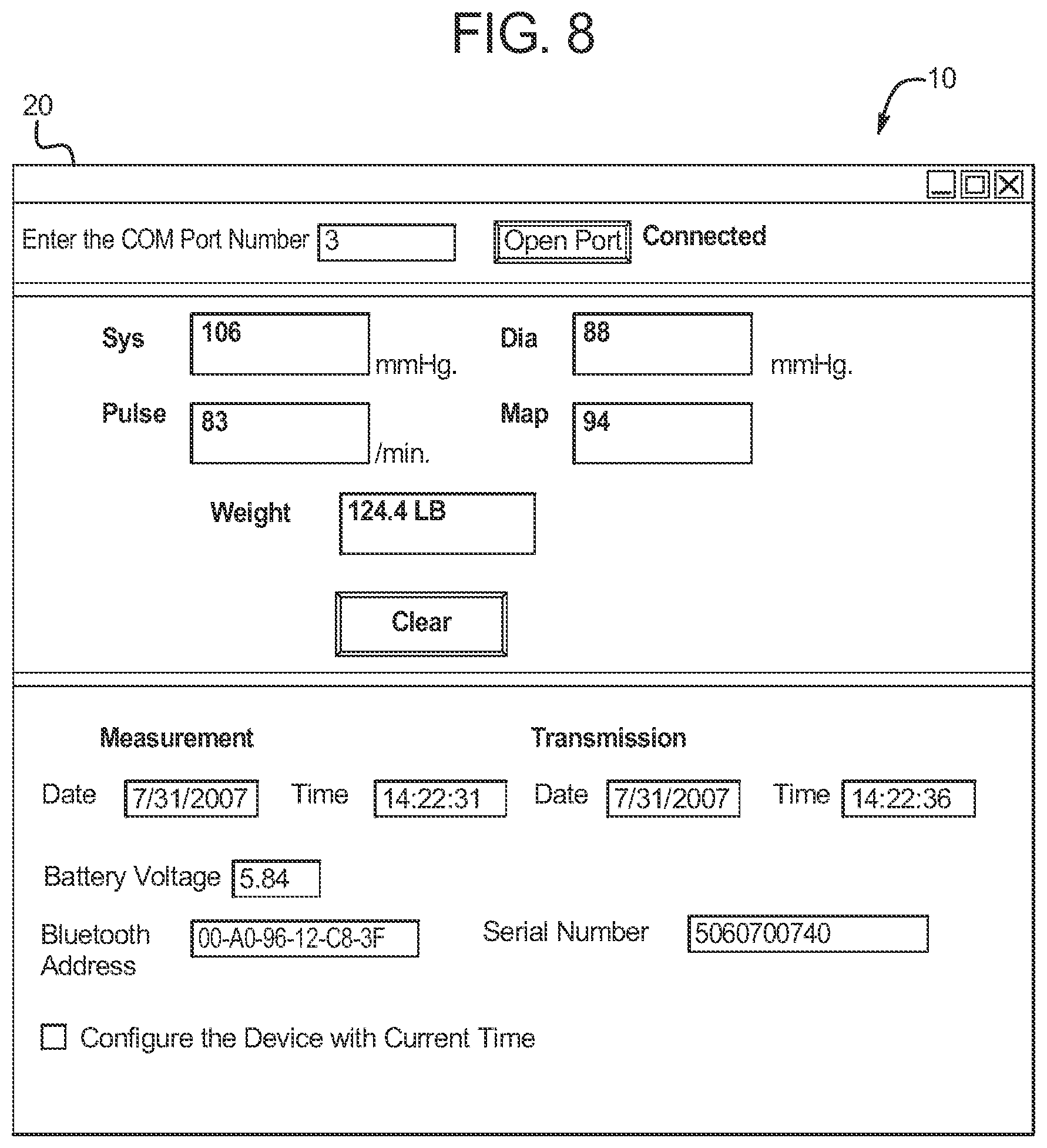 Patent US12311087 Figure 7 – System for automated collection of dialysis data