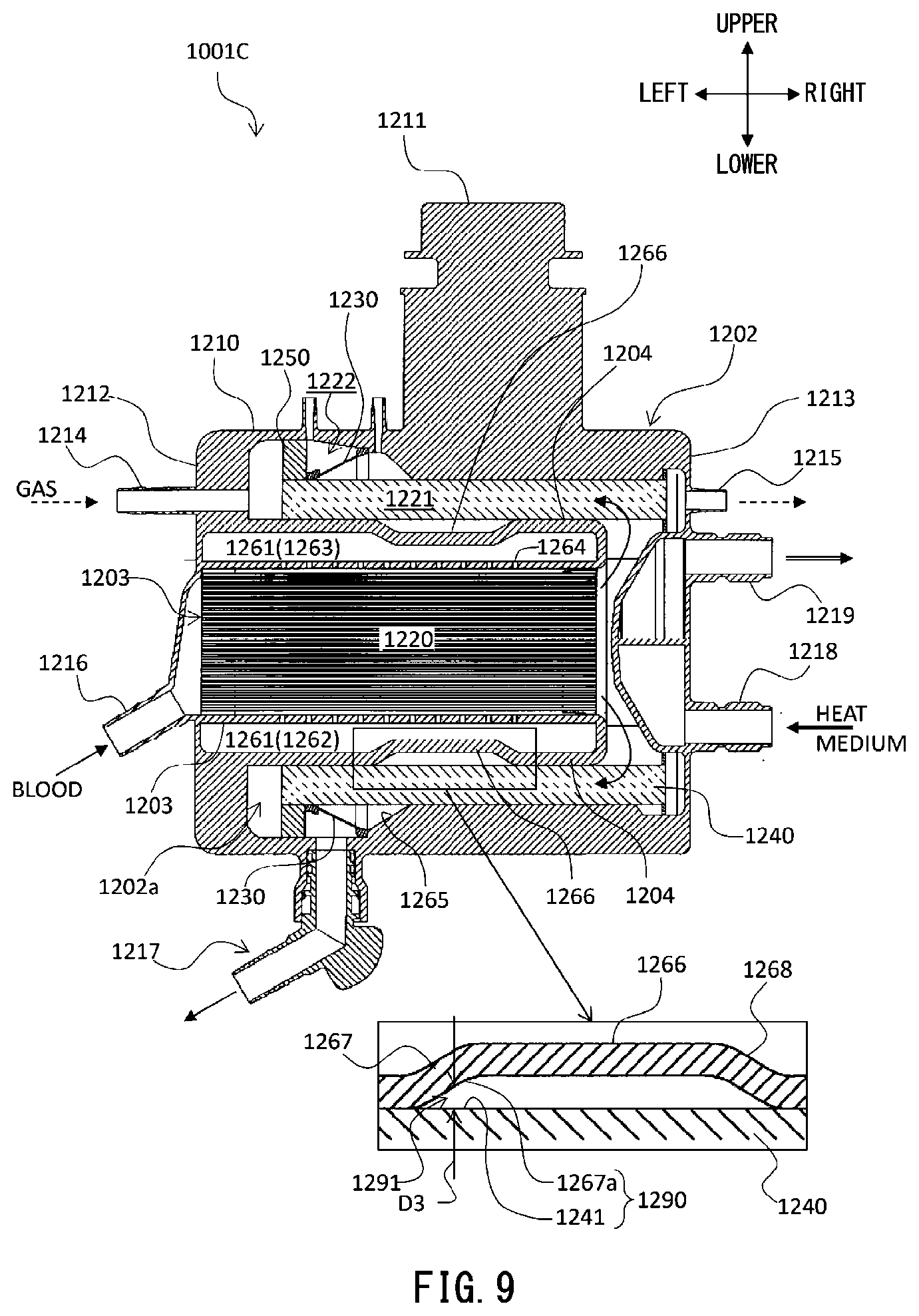 Patent US12311088 Figure 9 – Artificial lung device